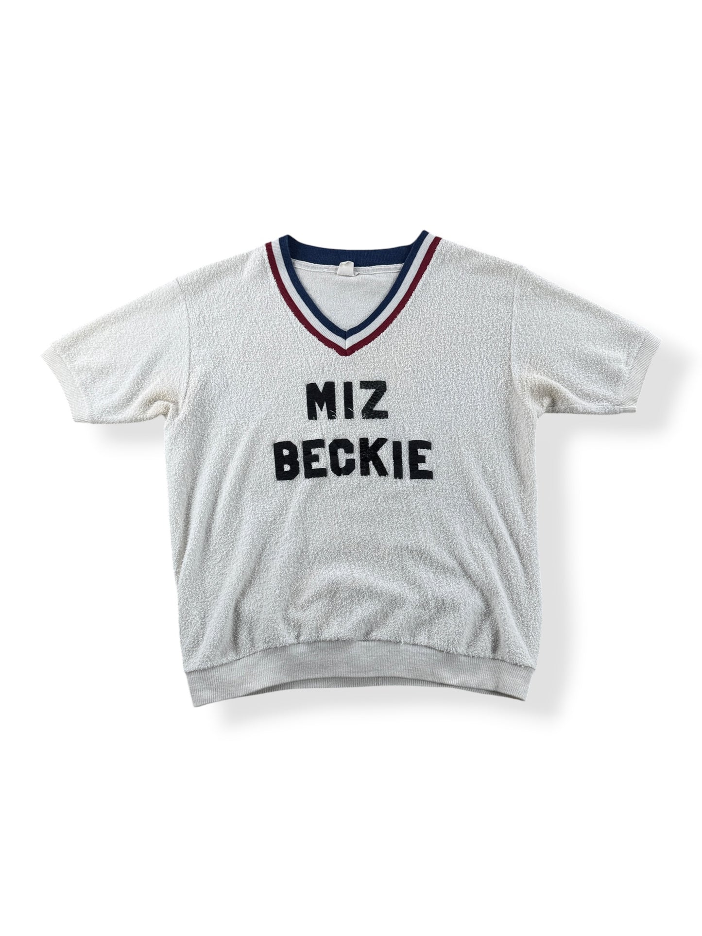 Front of Vintage Miz Beckie Do It Terrycloth Crewneck SZ S (Fits XS)