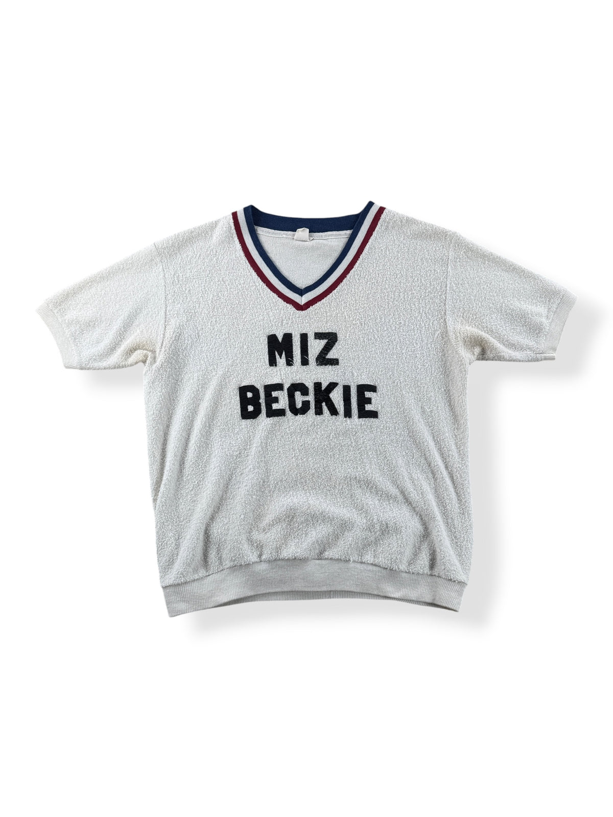 Front of Vintage Miz Beckie Do It Terrycloth Crewneck SZ S (Fits XS)