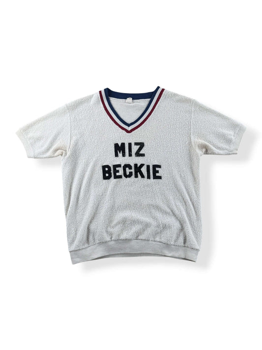 Front of Vintage Miz Beckie Do It Terrycloth Crewneck SZ S (Fits XS)