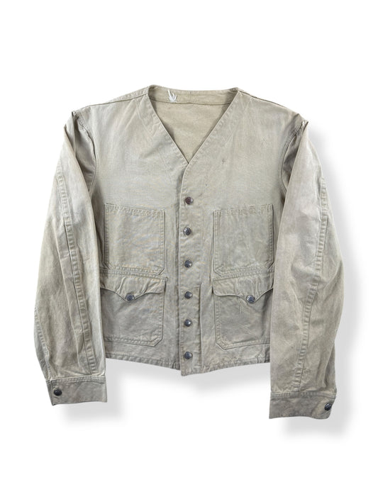 Front of Vintage 40s Era Filson Vest With Sleeves SZ 36
