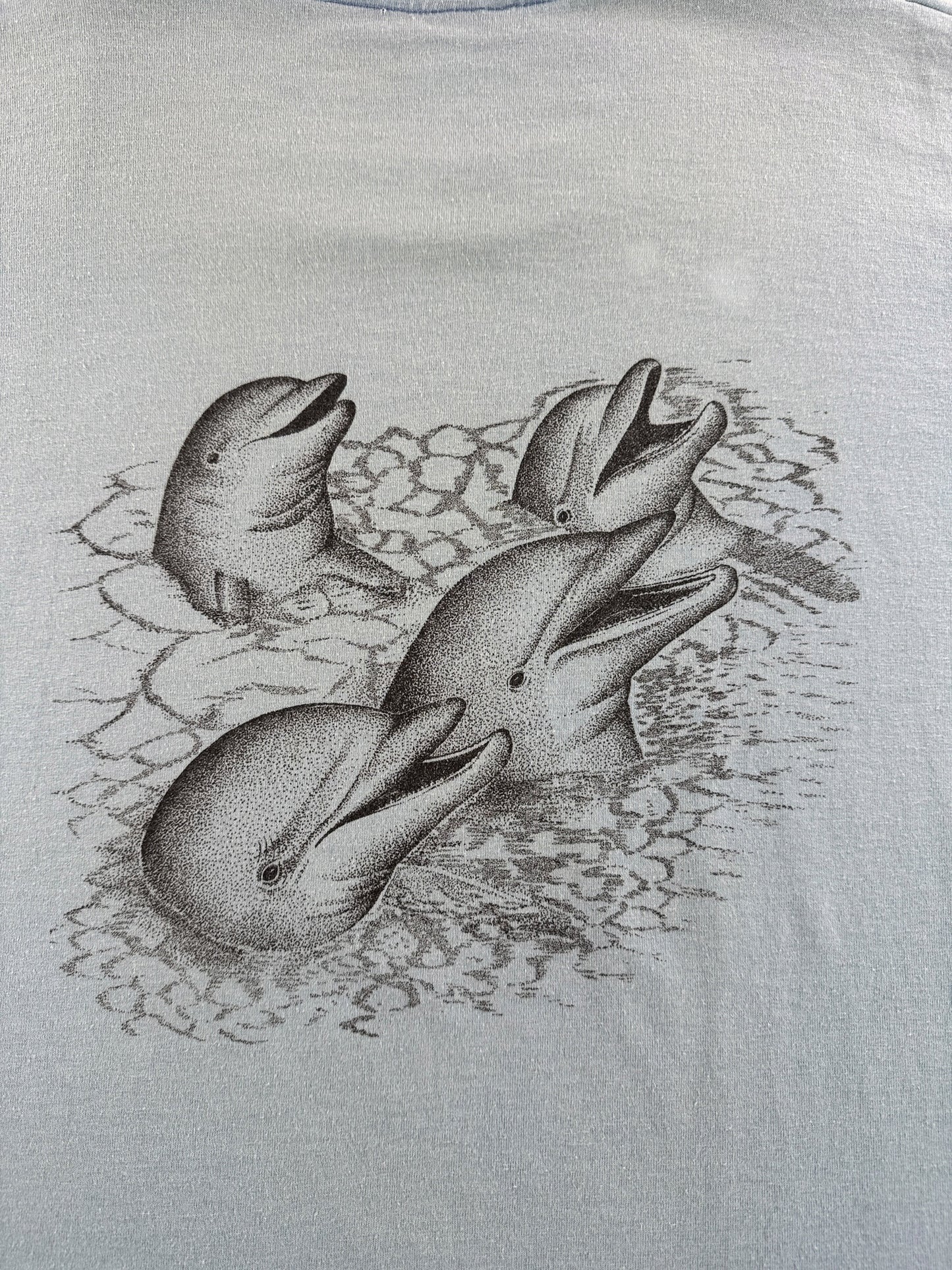 Vintage Dolphins Plus Key Largo Tee SZ XL