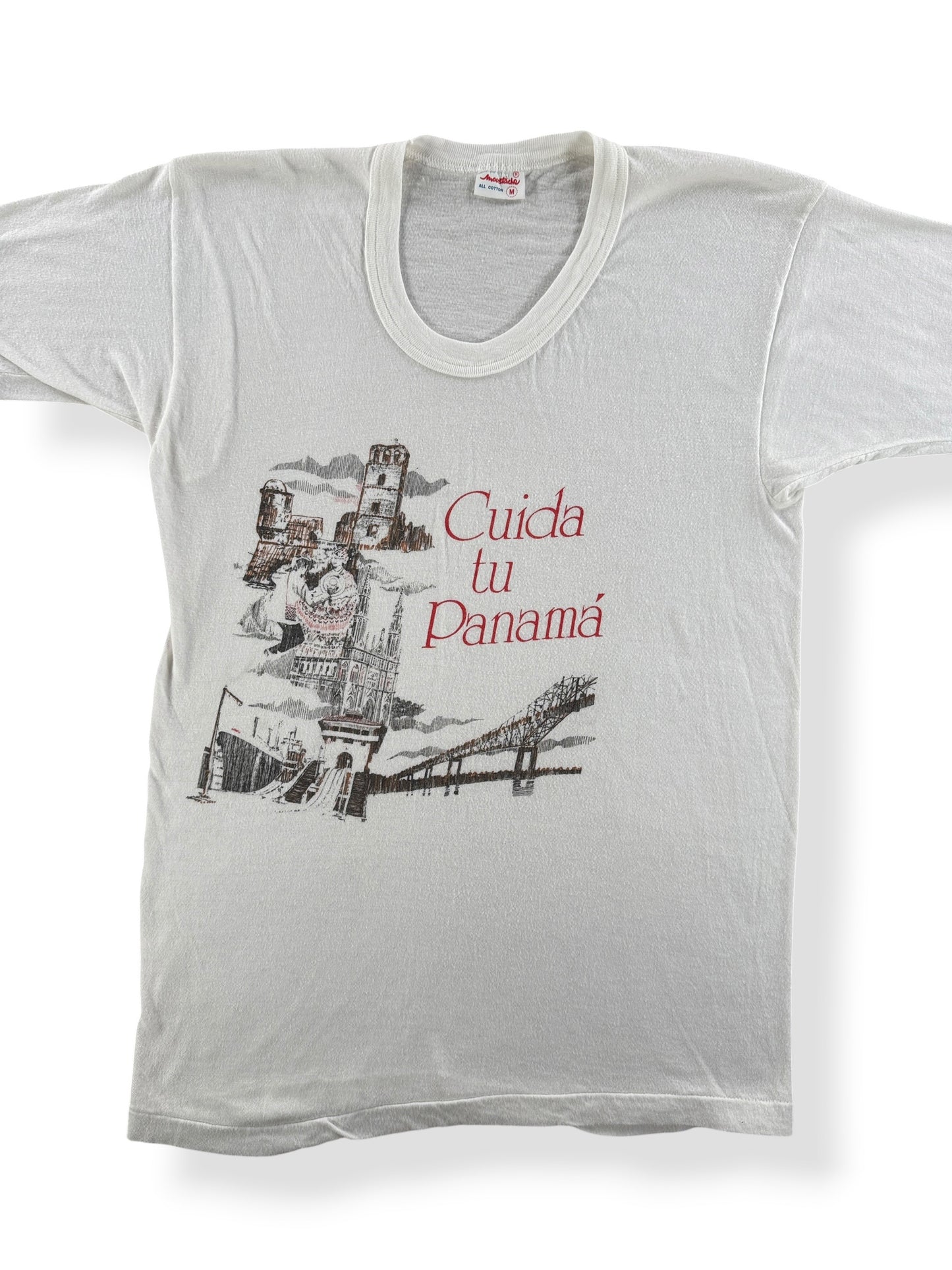 Front Close Up of Vintage Panama City Tee SZ M (Fits XS)