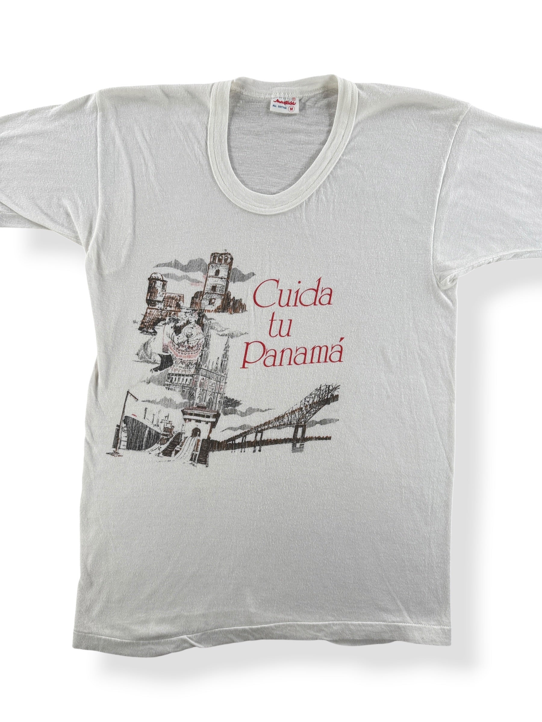 Front Close Up of Vintage Panama City Tee SZ M (Fits XS)