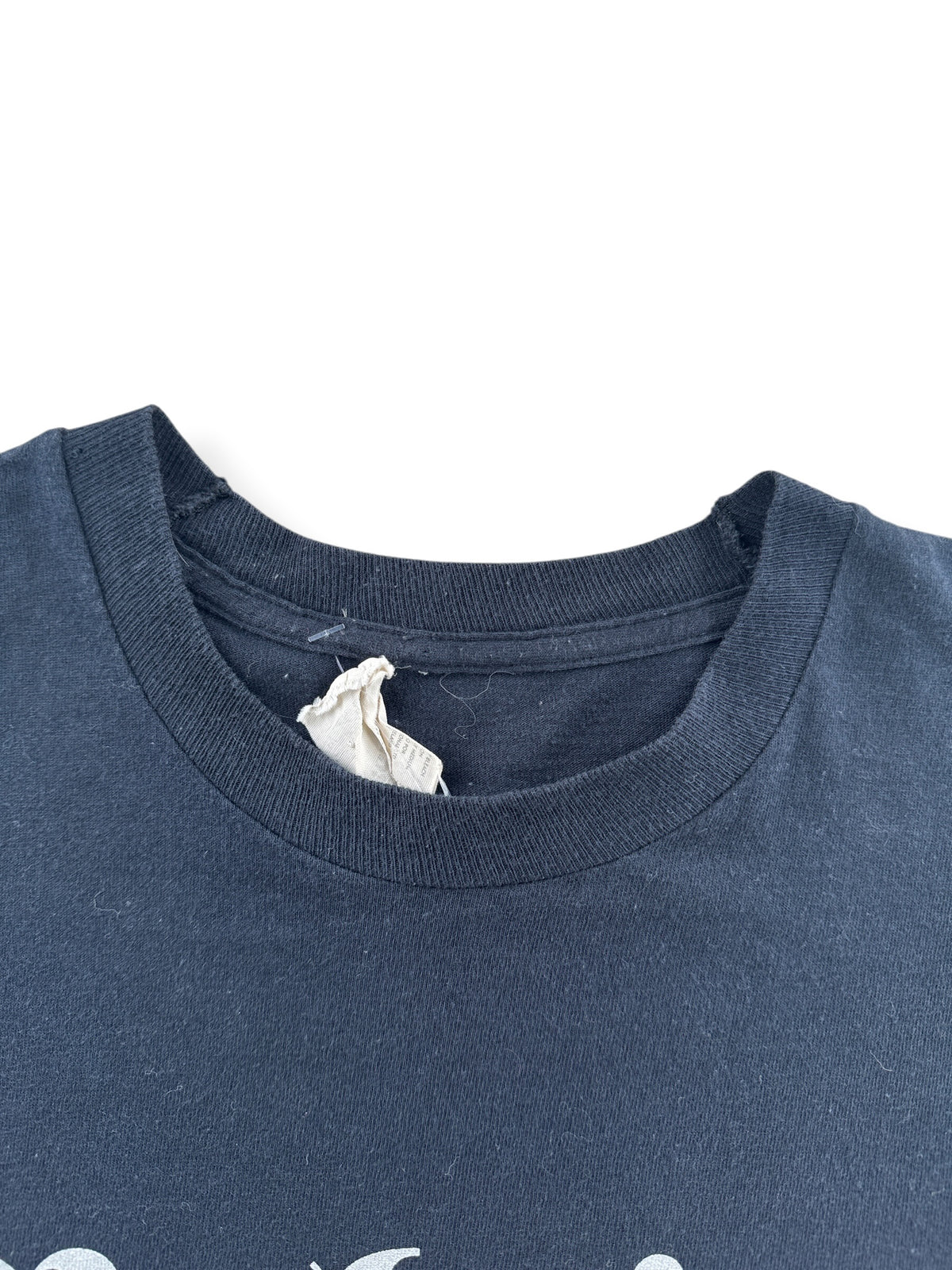 Collar on Vintage Early 90s Era Melvins Skull Glitter Print Tee SZ M