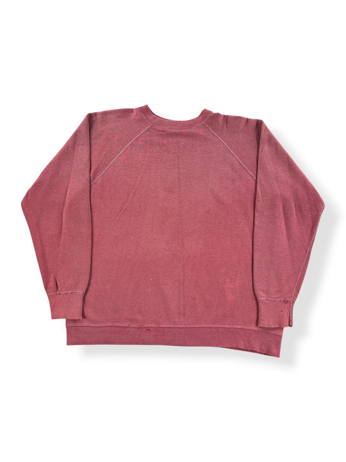 Front of Vintage Gusseted Blank Pink Crewneck SZ M