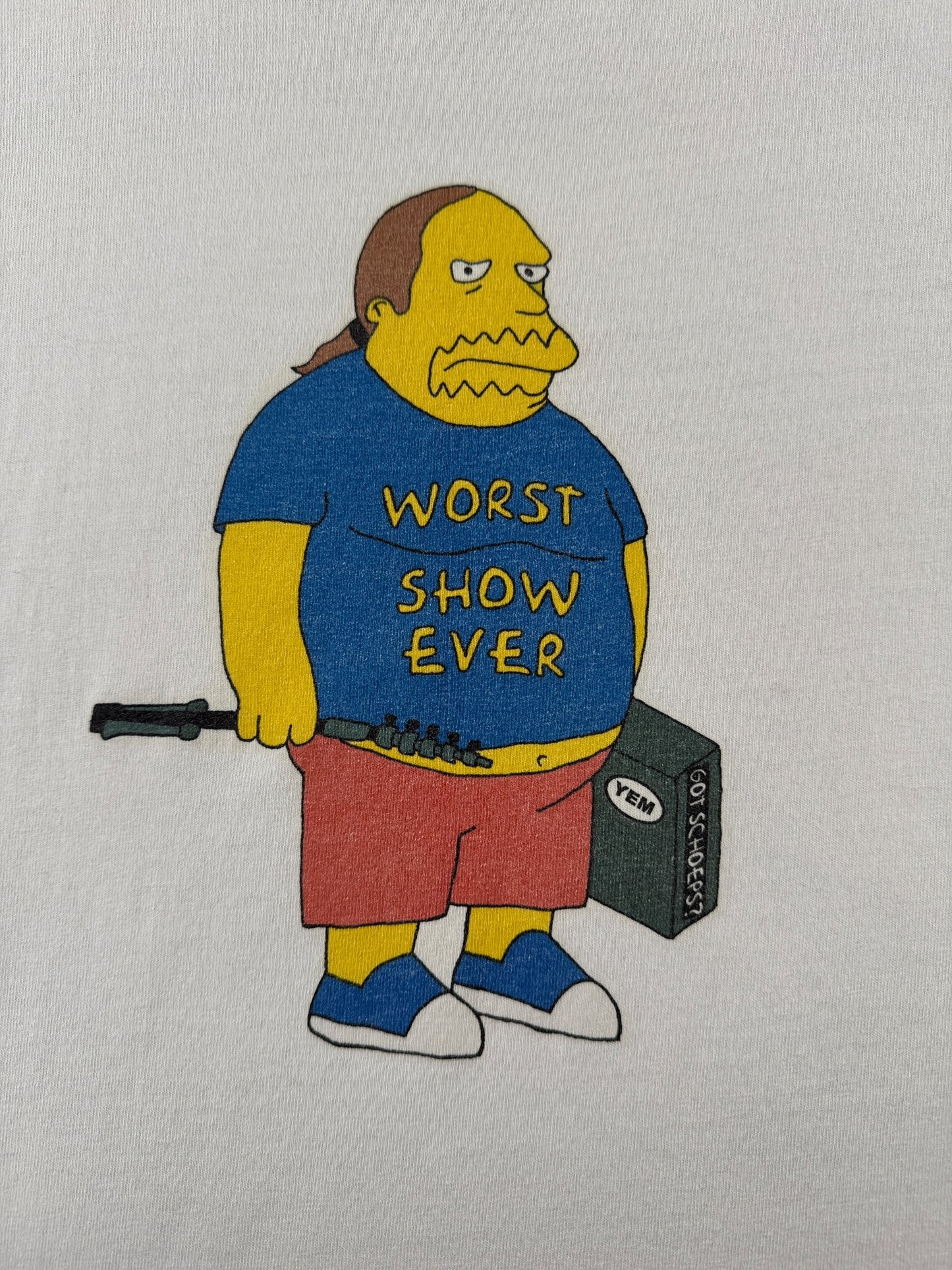 Graphic of Vintage Simpsons Worst Show Ever Tee SZ M