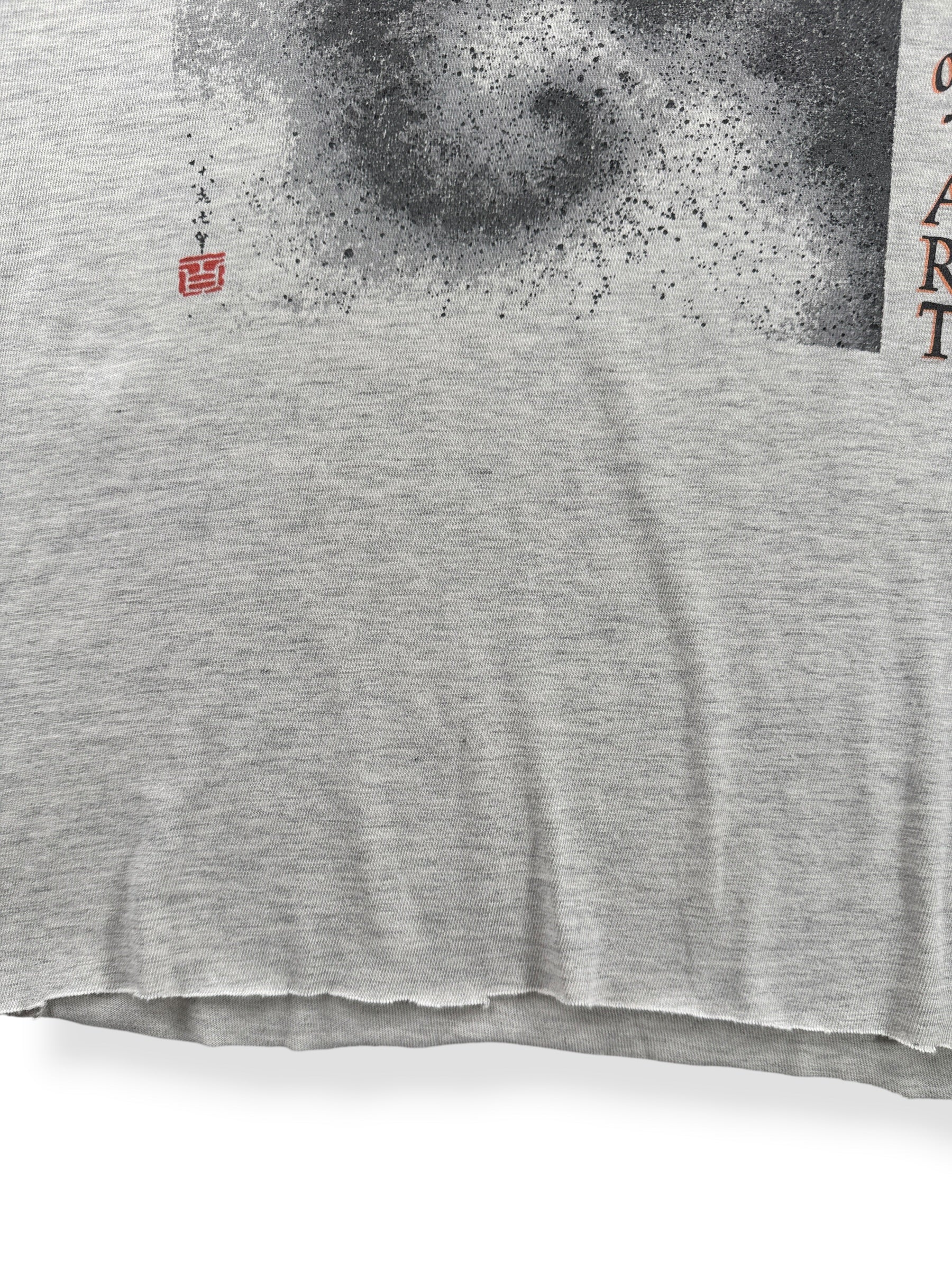 Hem on Vintage Cropped 90s Thunder God Freer Gallery of Art Tee SZ XL