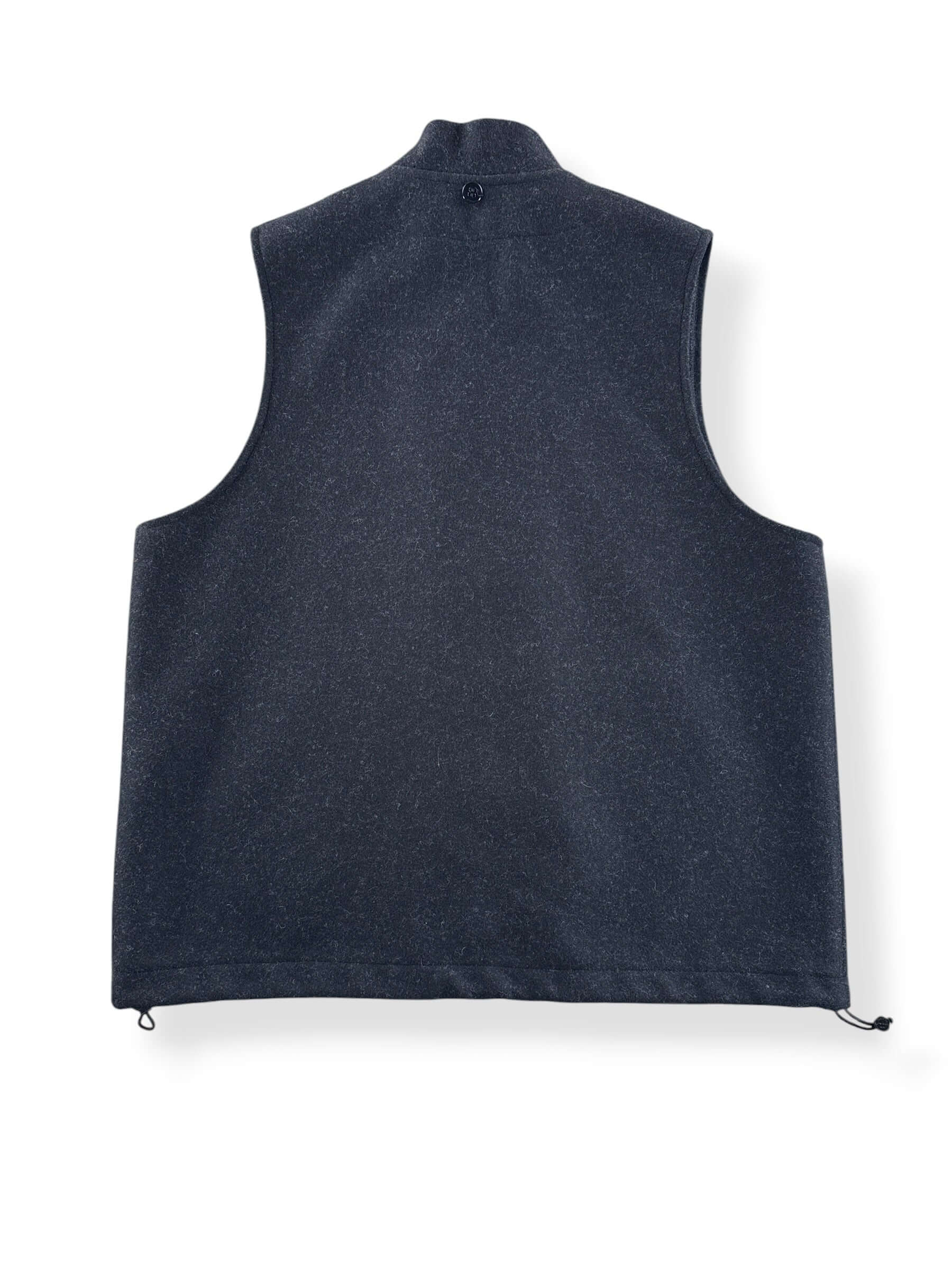 Back of Filson Wool Zip Vest SZ L