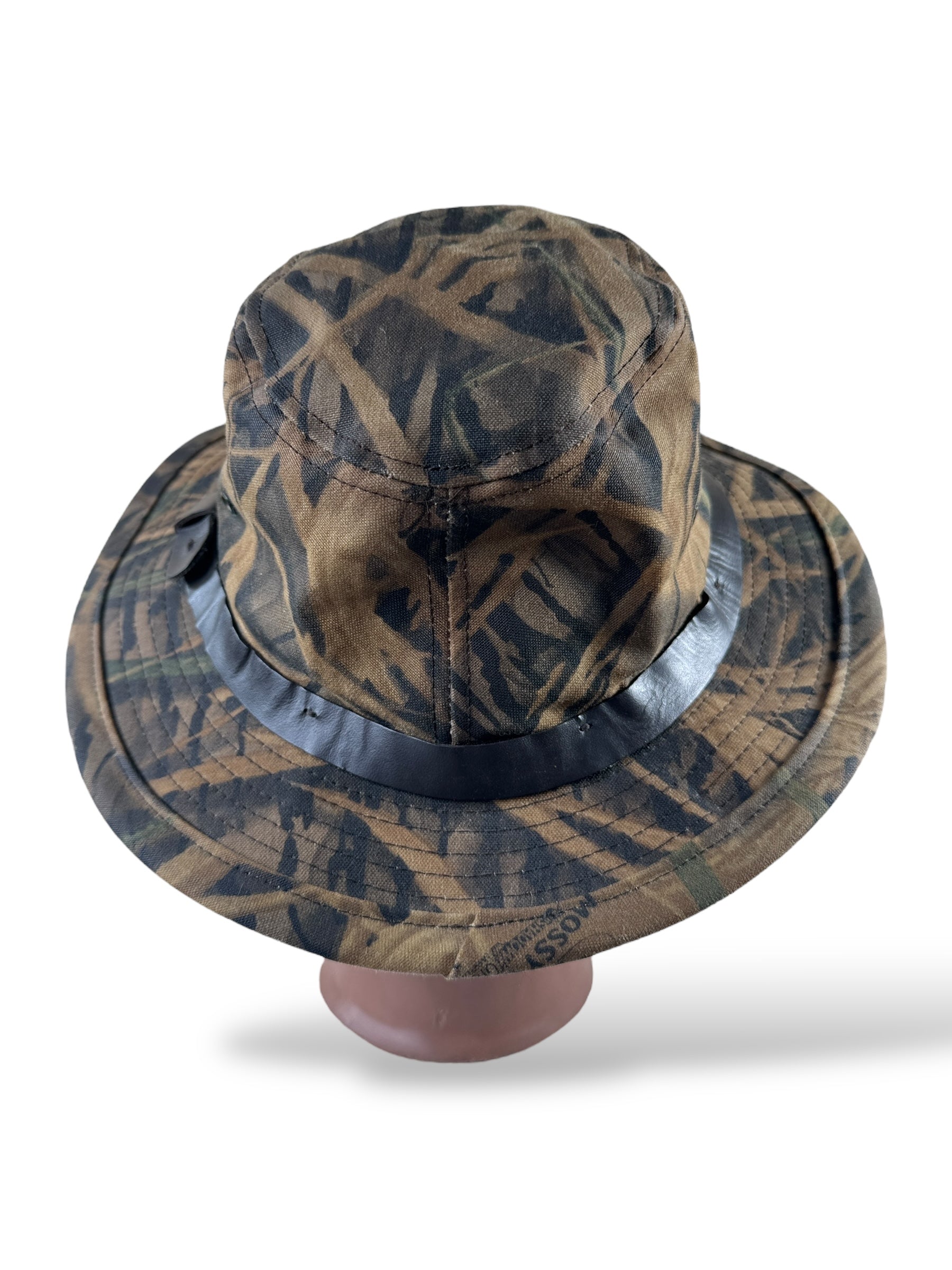 Back of Modern Filson Mossy Oak Tin Cloth Hat SZ L