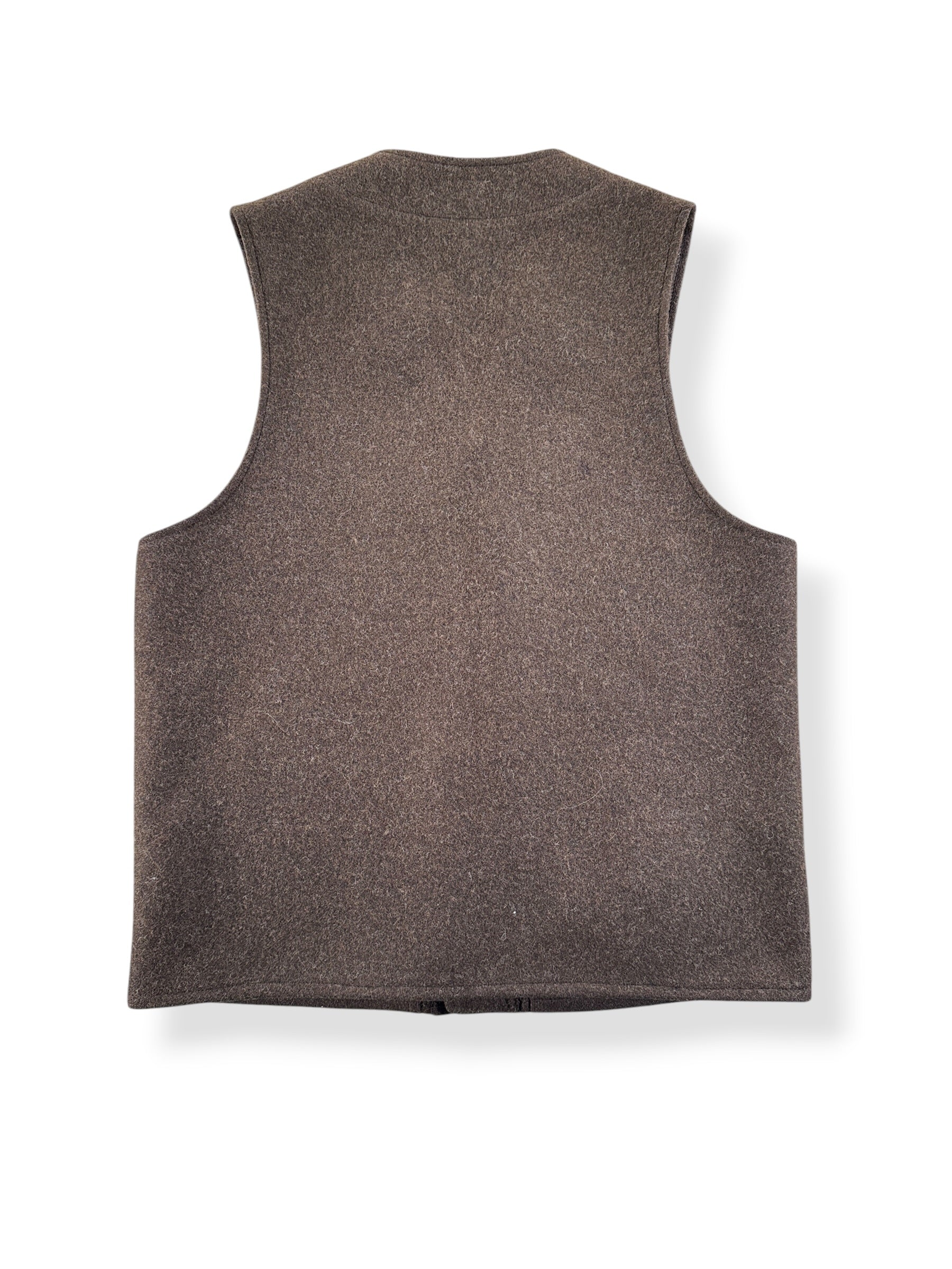 Back of Vintage Filson Brown Mackinaw Vest SZ 38