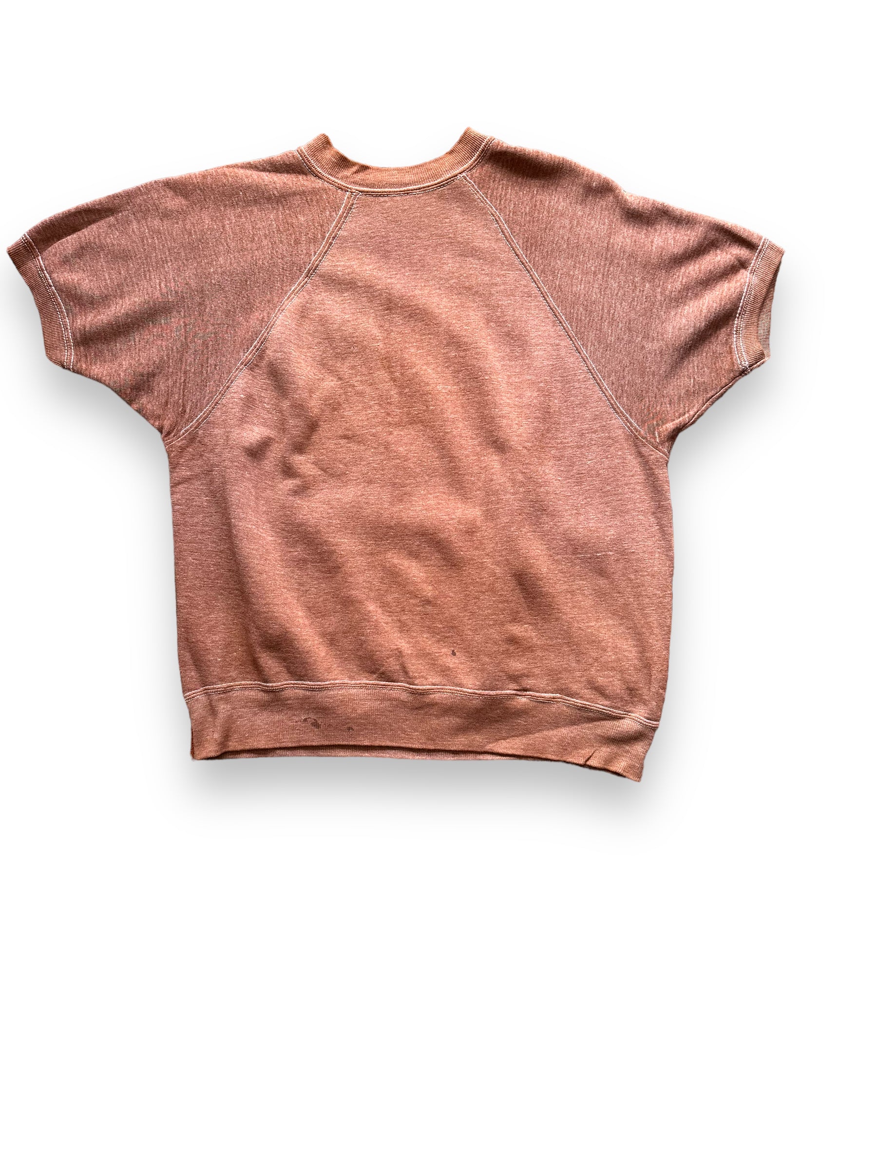 Rear View of Vintage Brown Short Sleeve Crewneck Sweatshirt SZ M | Barn Owl Vintage Clothing | Seattle Vintage Sweatshirts