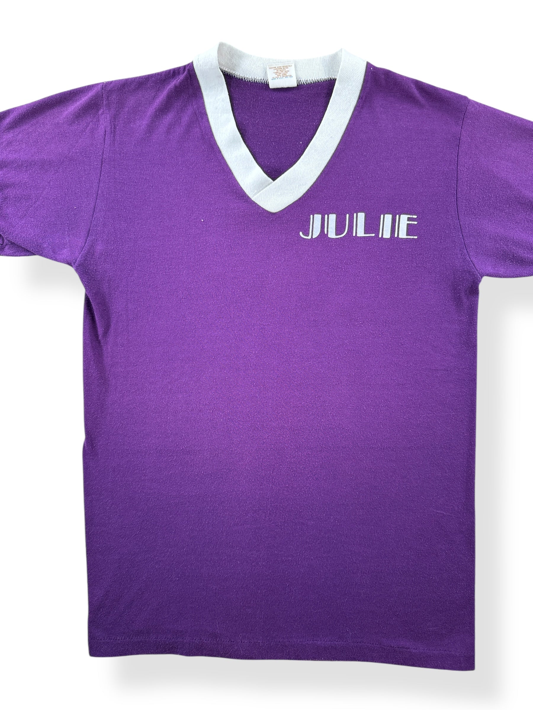 Front Close Up of Vintage Julie Shear Ego Tee SZ S
