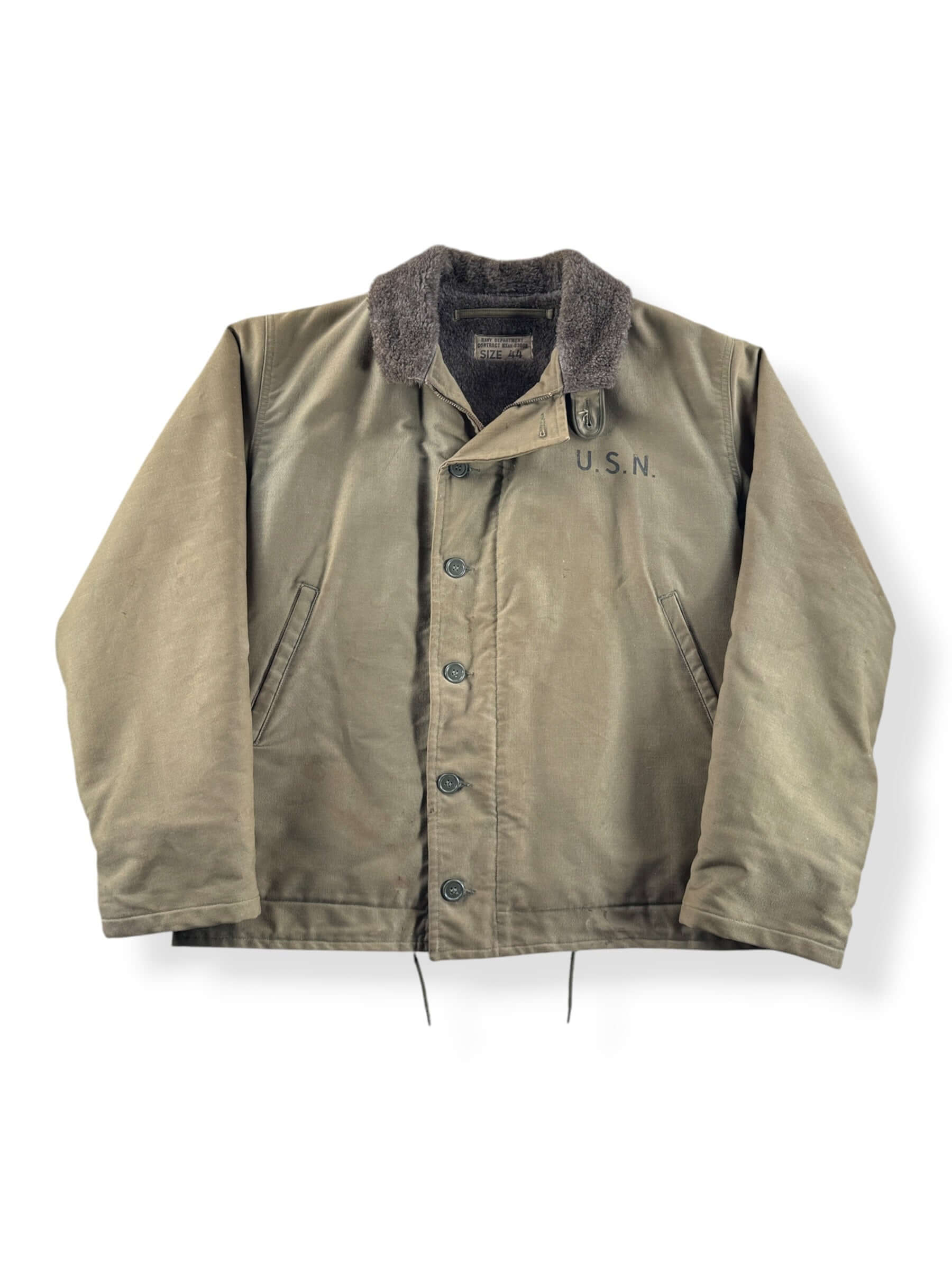 Front of Vintage N-1 Deck Jacket SZ 44 - AS IS