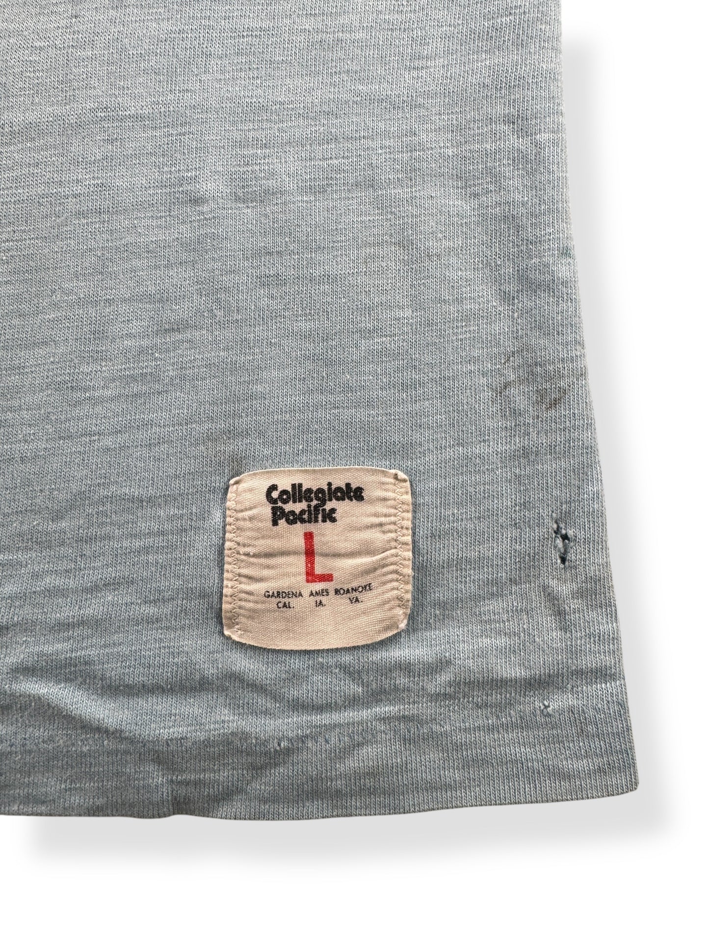 Label on Vintage Pacific Lutheran University Jersey Tee SZ XXS