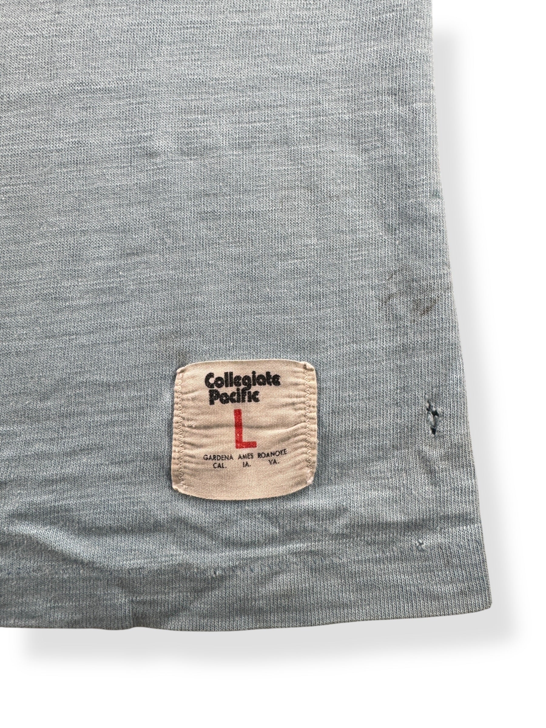 Label on Vintage Pacific Lutheran University Jersey Tee SZ XXS