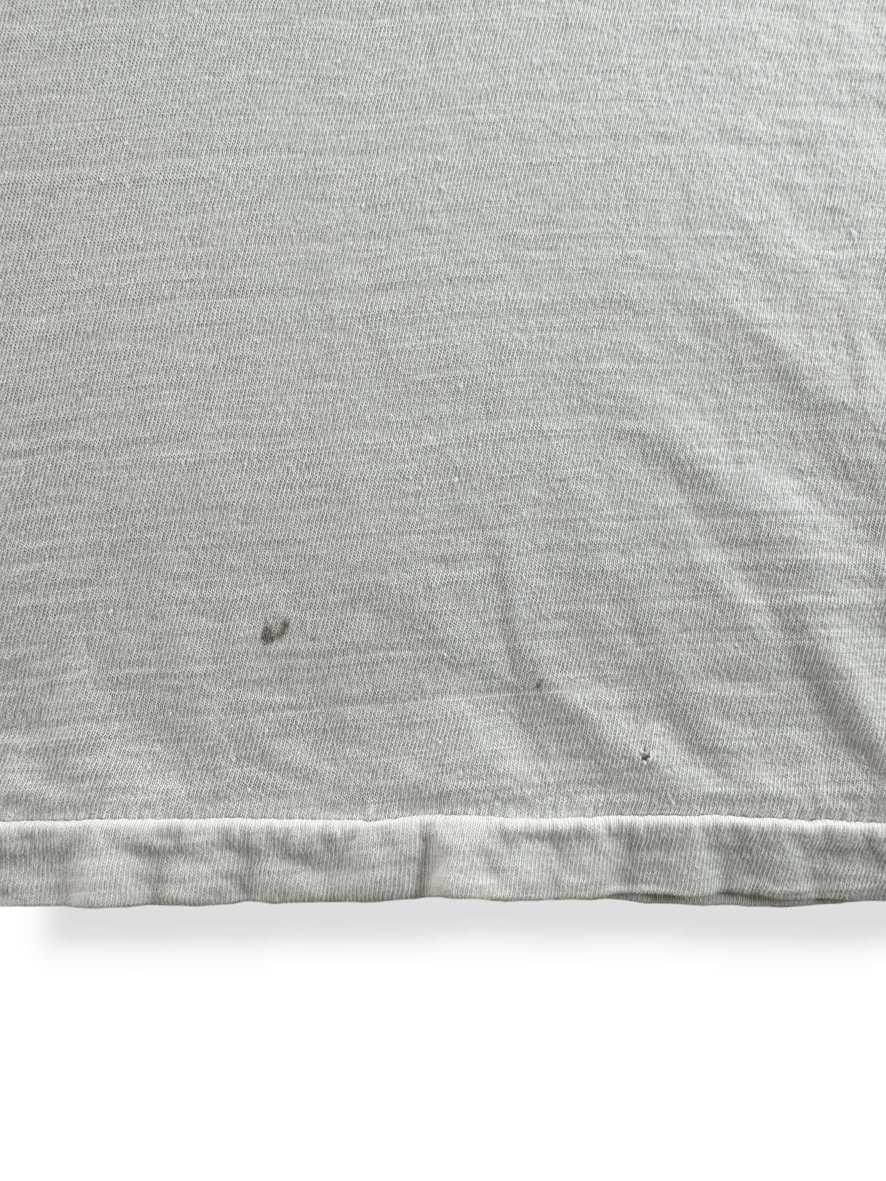 Staining on Vintage USAF Waterprint Ringer Tee SZ M
