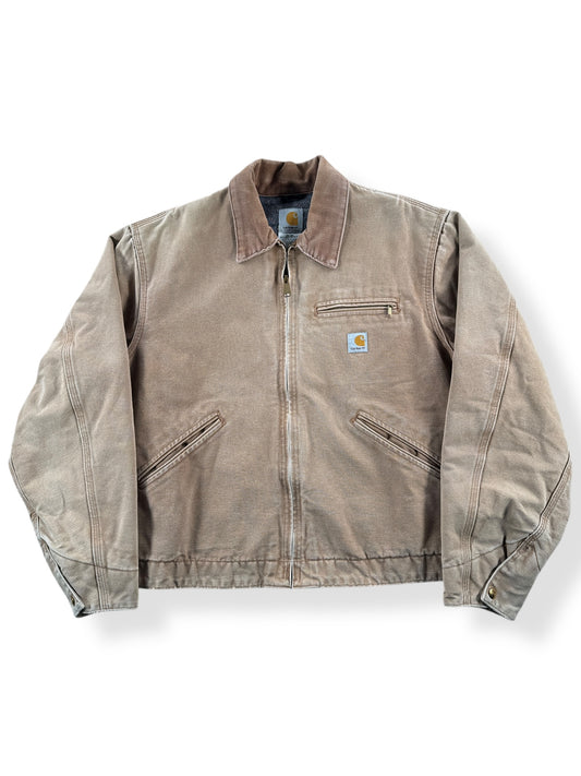 Front of Vintage Brown Carhartt Detroit Jacket SZ 44