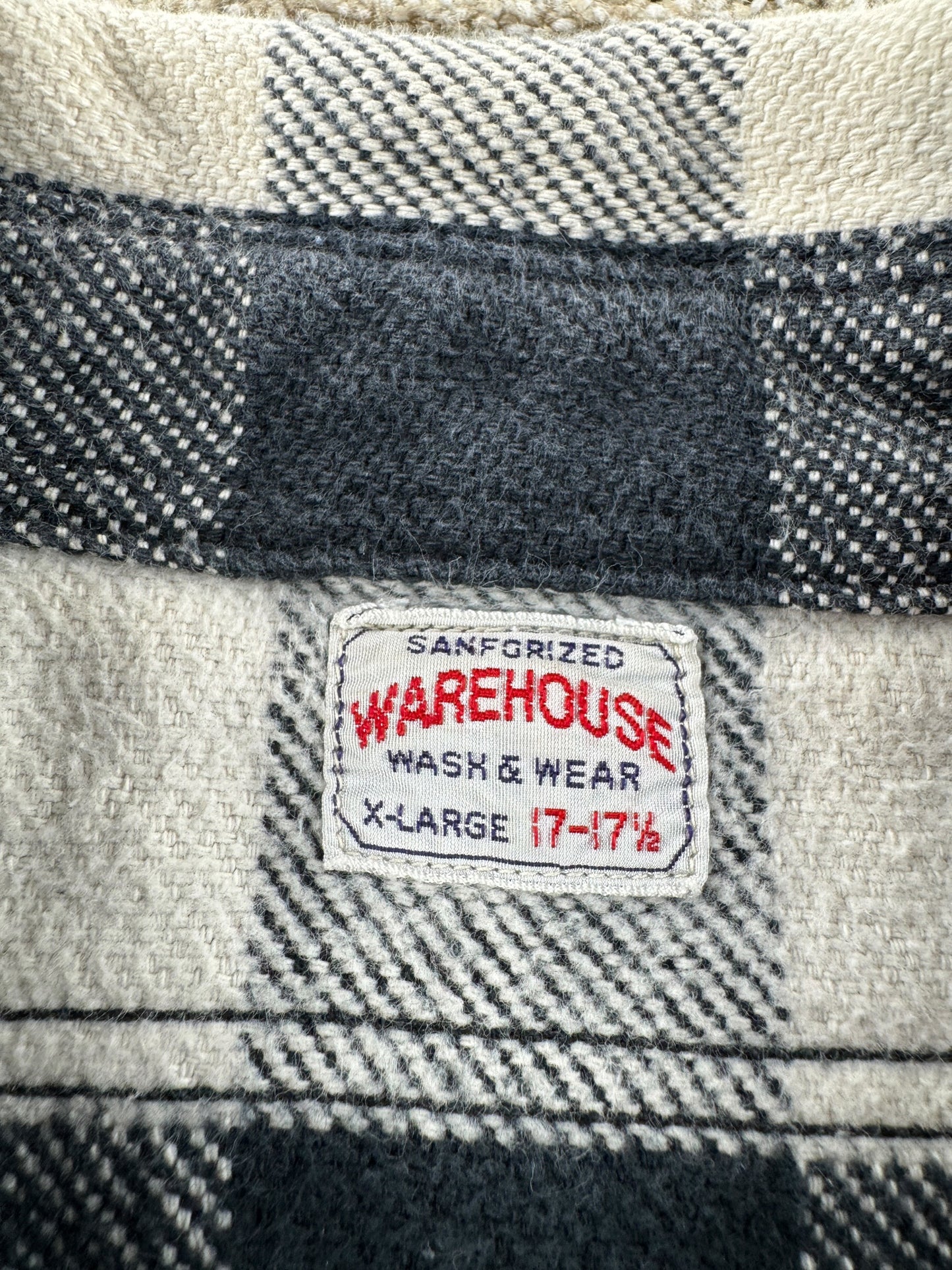 Tag on Warehouse Japanese Reproduction Cotton Flannel SZ XL (Fits M)