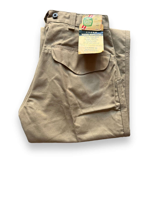 Folded View of Vintage NOS Filson Double Tin Cloth Trousers W32