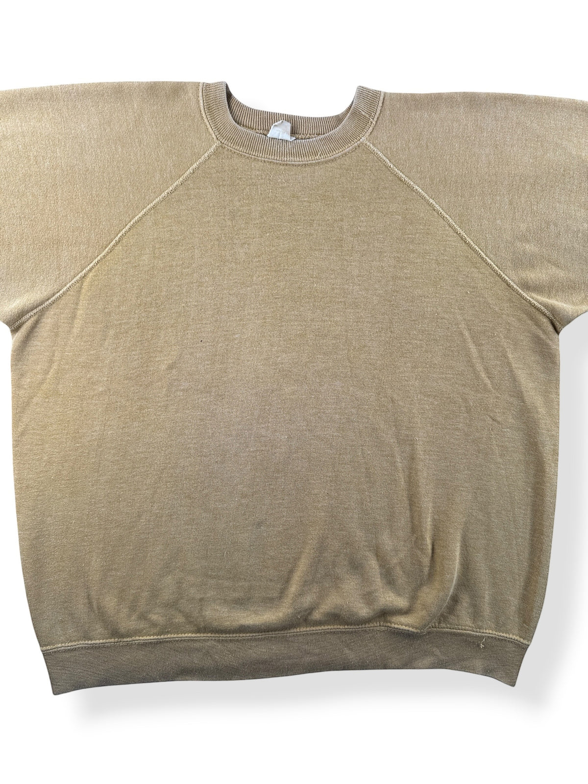 front close up of Vintage 1960s Penneys Towncraft Gold Sweatshirt SZ L