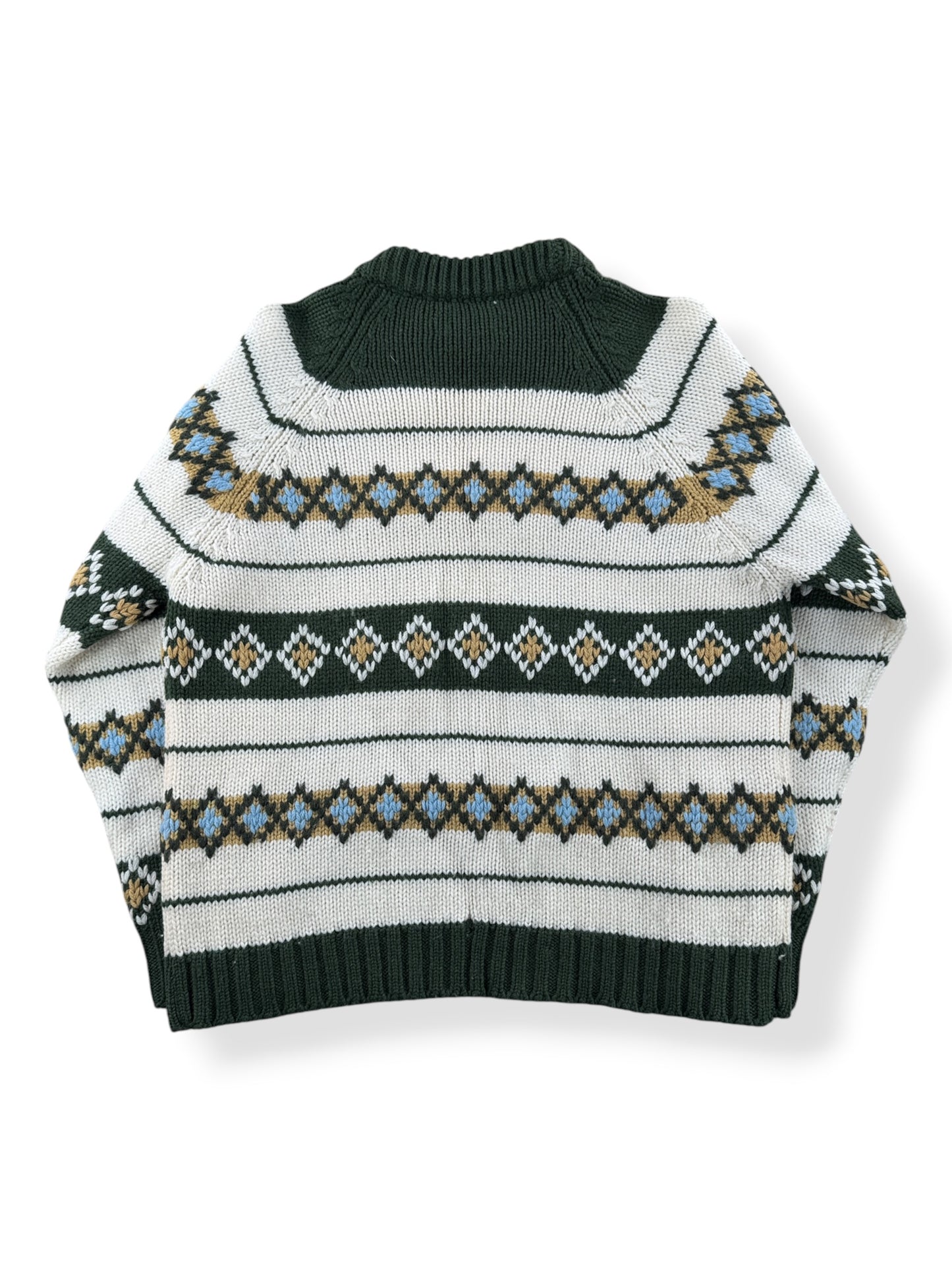 Back of Vintage Macys Knit Sweater SZ 40