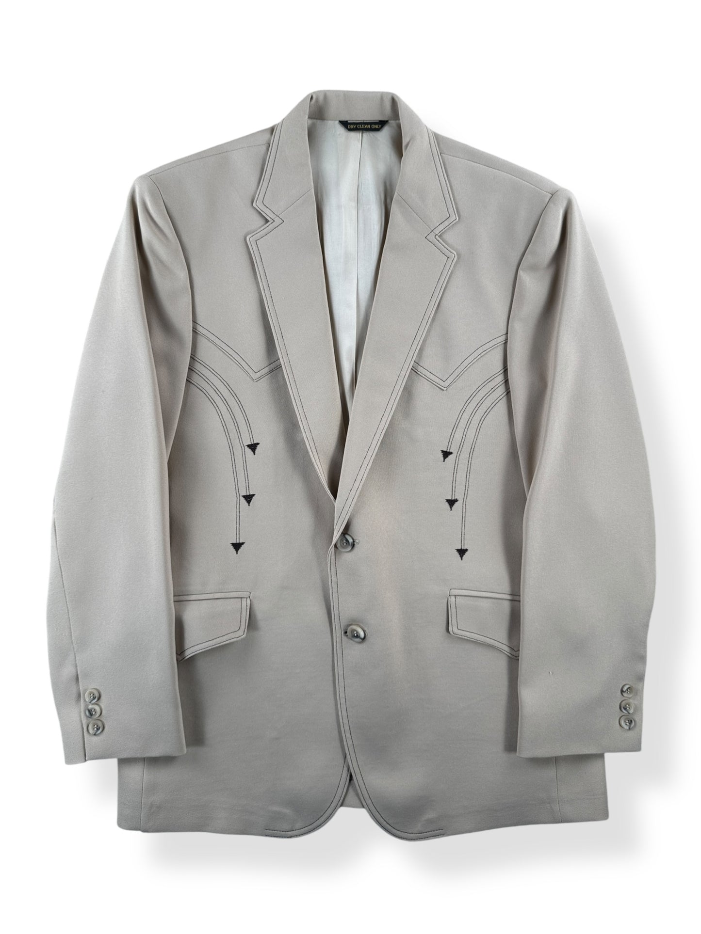 Front of Vintage H Bar C Western Sport Coat SZ 42