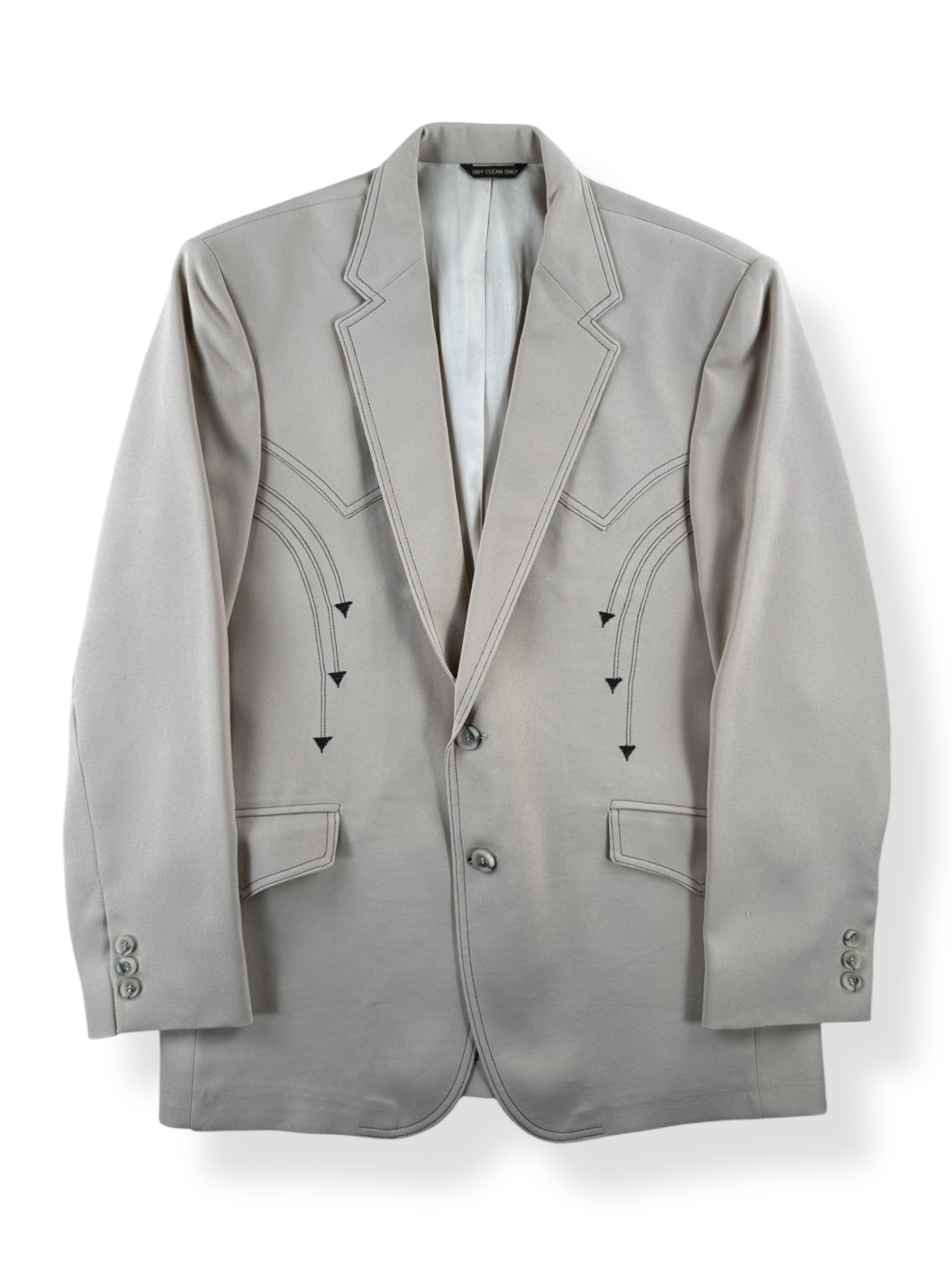 Front of Vintage H Bar C Western Sport Coat SZ 42