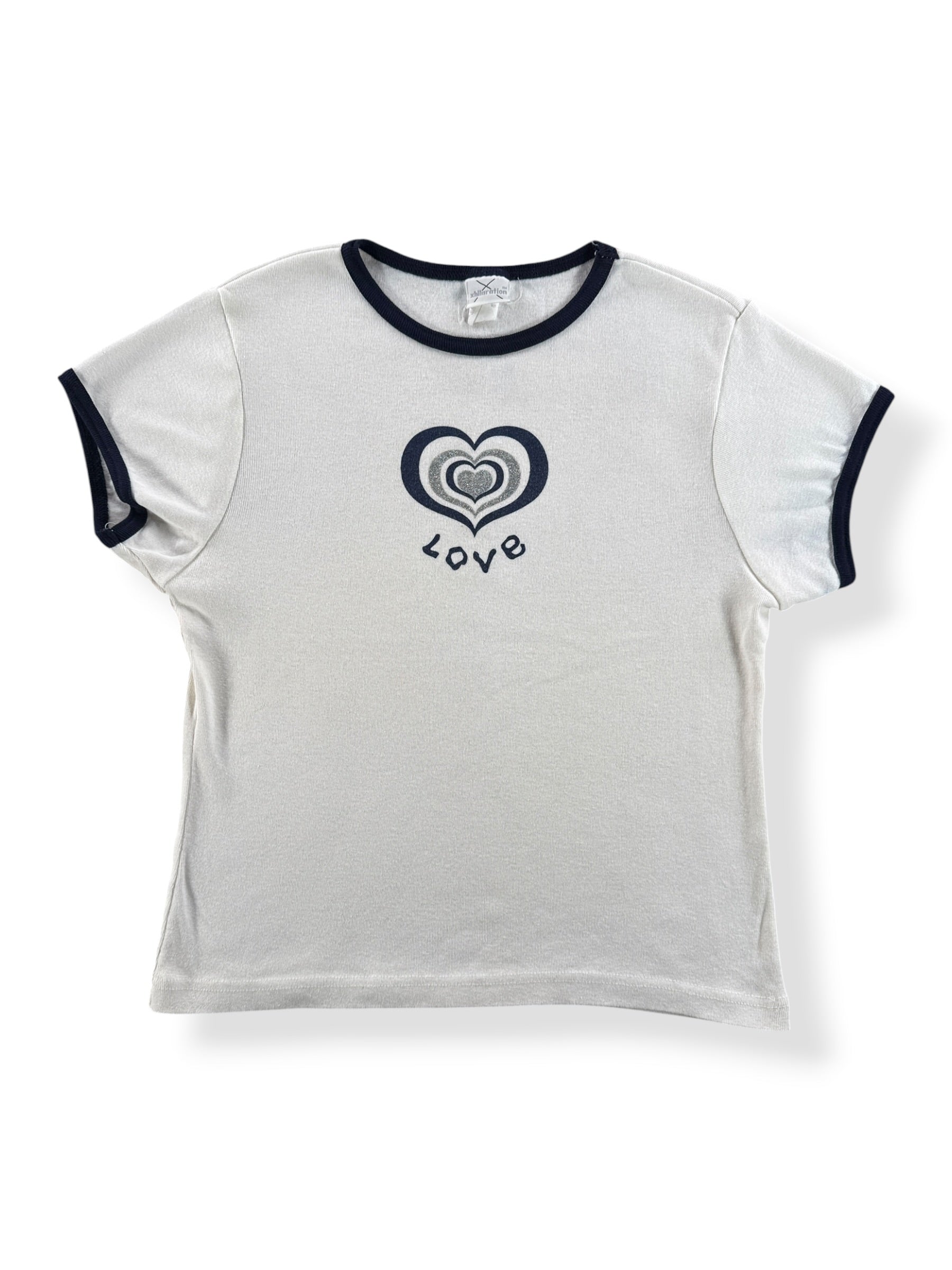 Front of Vintage Xhilaration Love Tee SZ XL (Fits S)