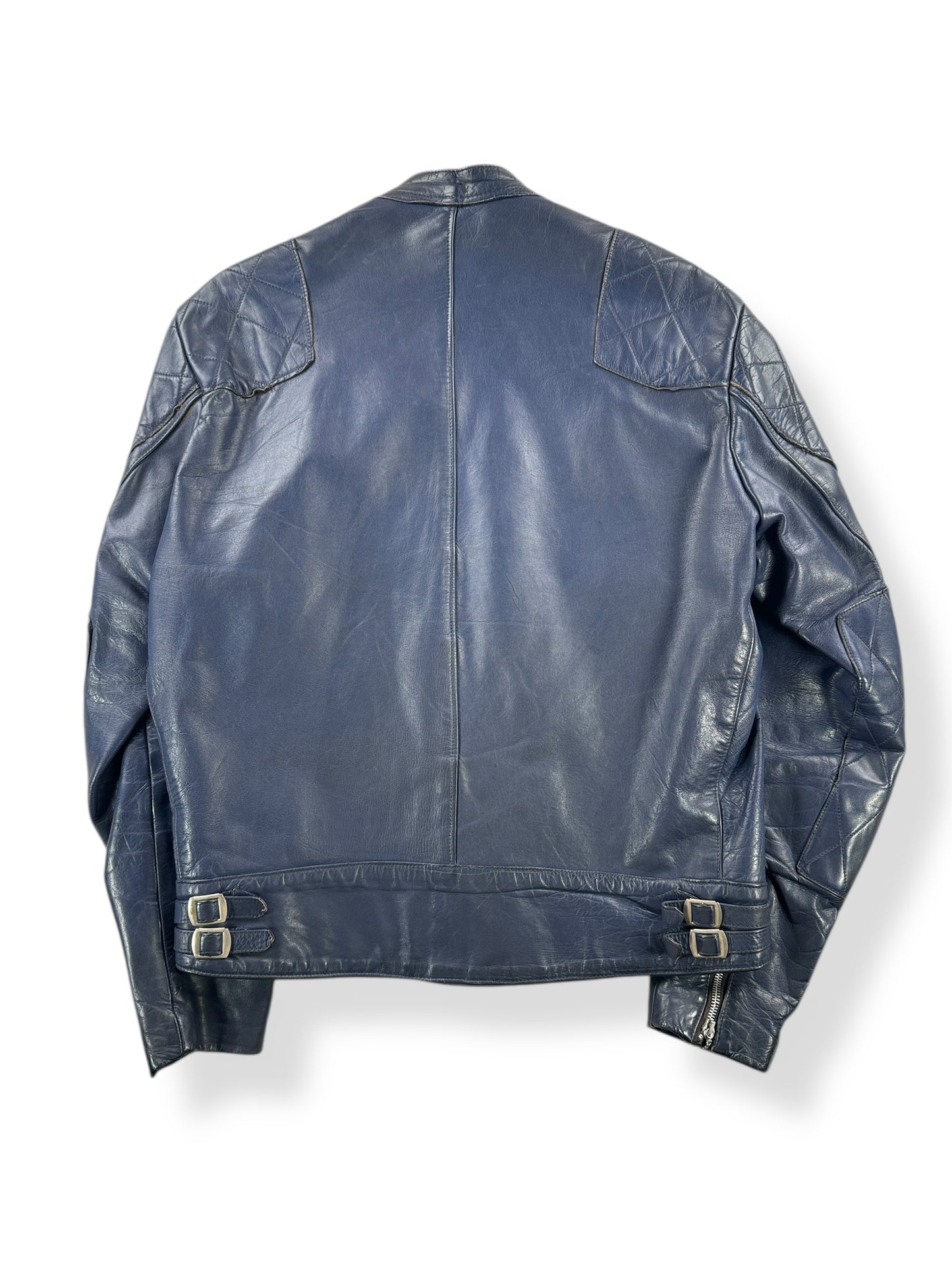 Back of Vintage 70's Era Lewis Leathers Cafe Cruiser Jacket SZ 44