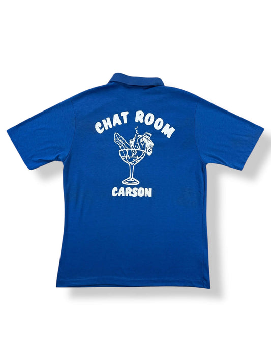 Back of Vintage Carson City Chat Polo Shirt SZ M