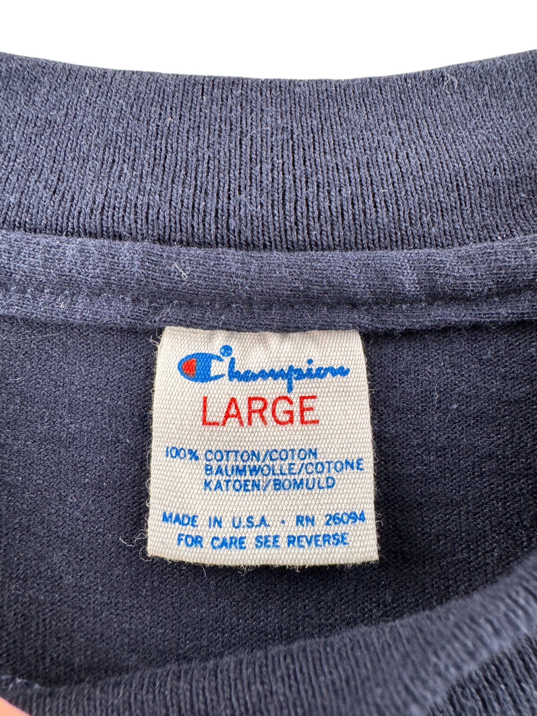 Tag on Vintage Notre Dame Fightin' Irish Tee SZ L (Fits M)