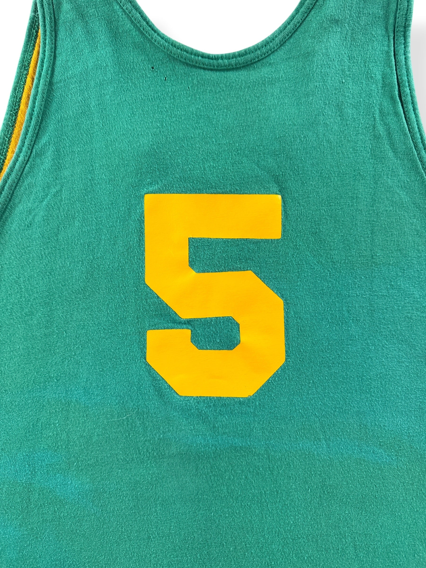 Back Graphic on Vintage Athletic Outlet Reversible Jersey Tank Top SZ M