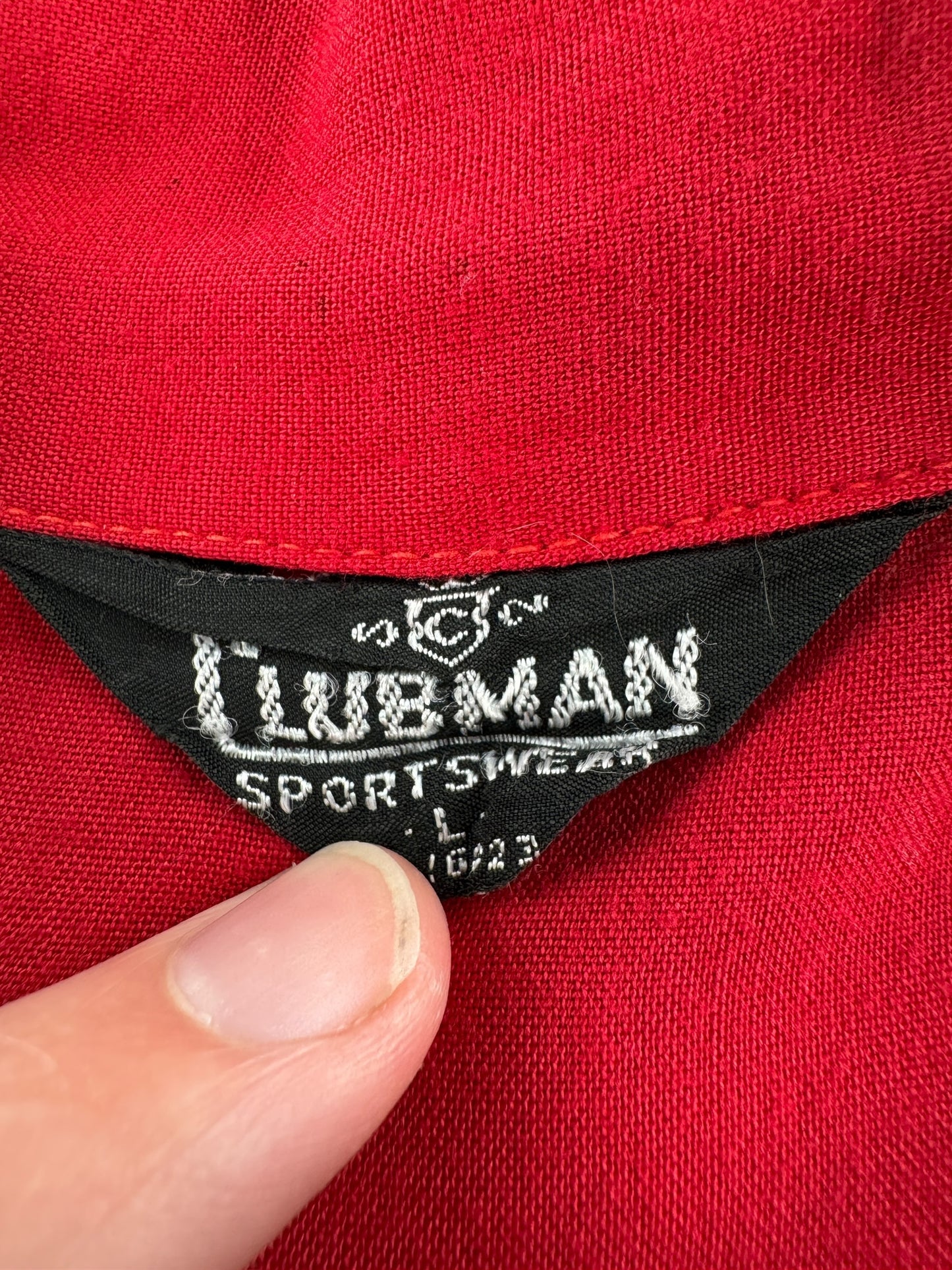 Tag on Vintage Clubman Gabardine Surfer Short Sleeve Shirt SZ L
