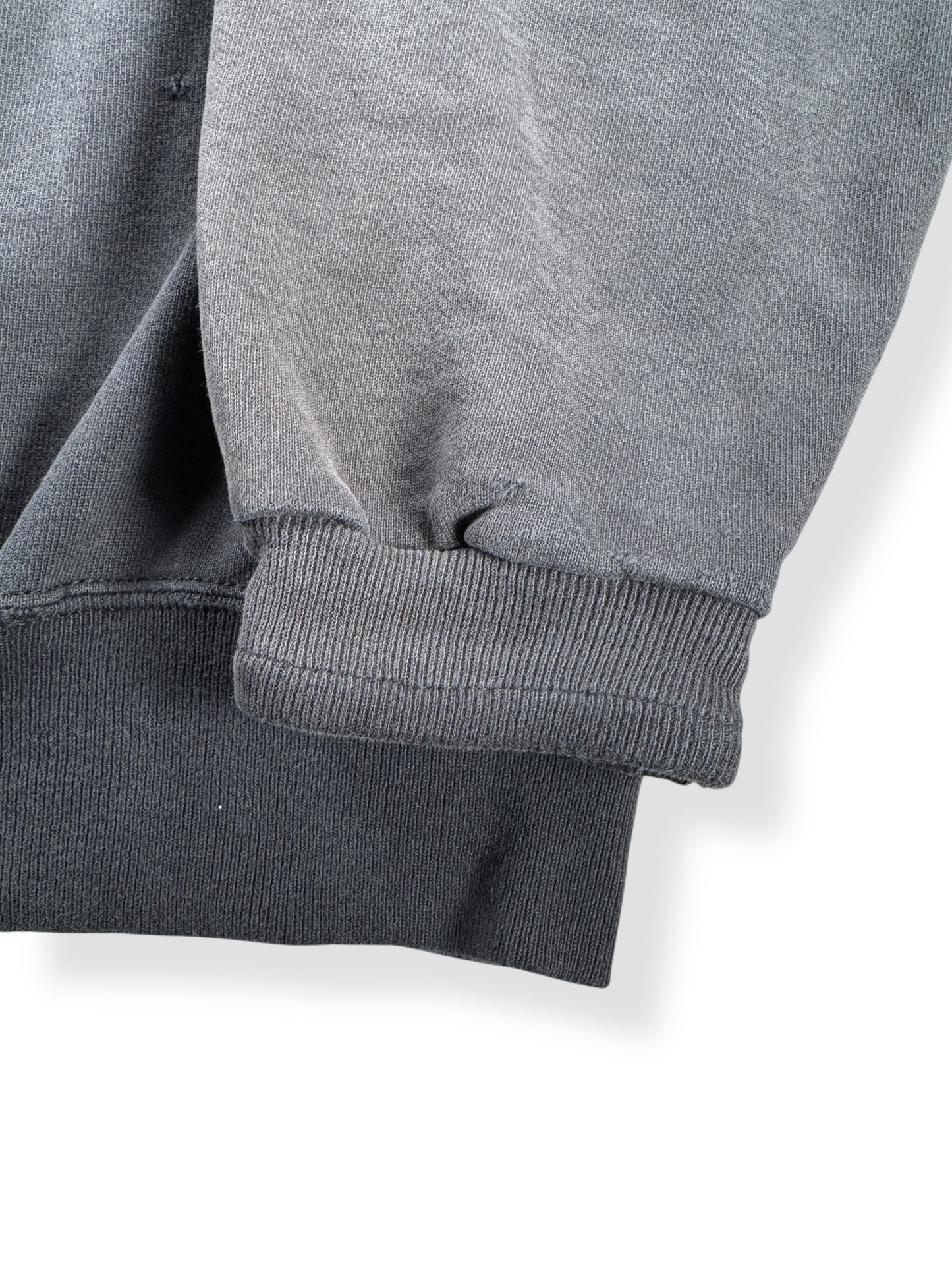 Hemmed Cuff on Vintage Faded Black Champion Reverse Weave Crewneck SZ XL - AS IS