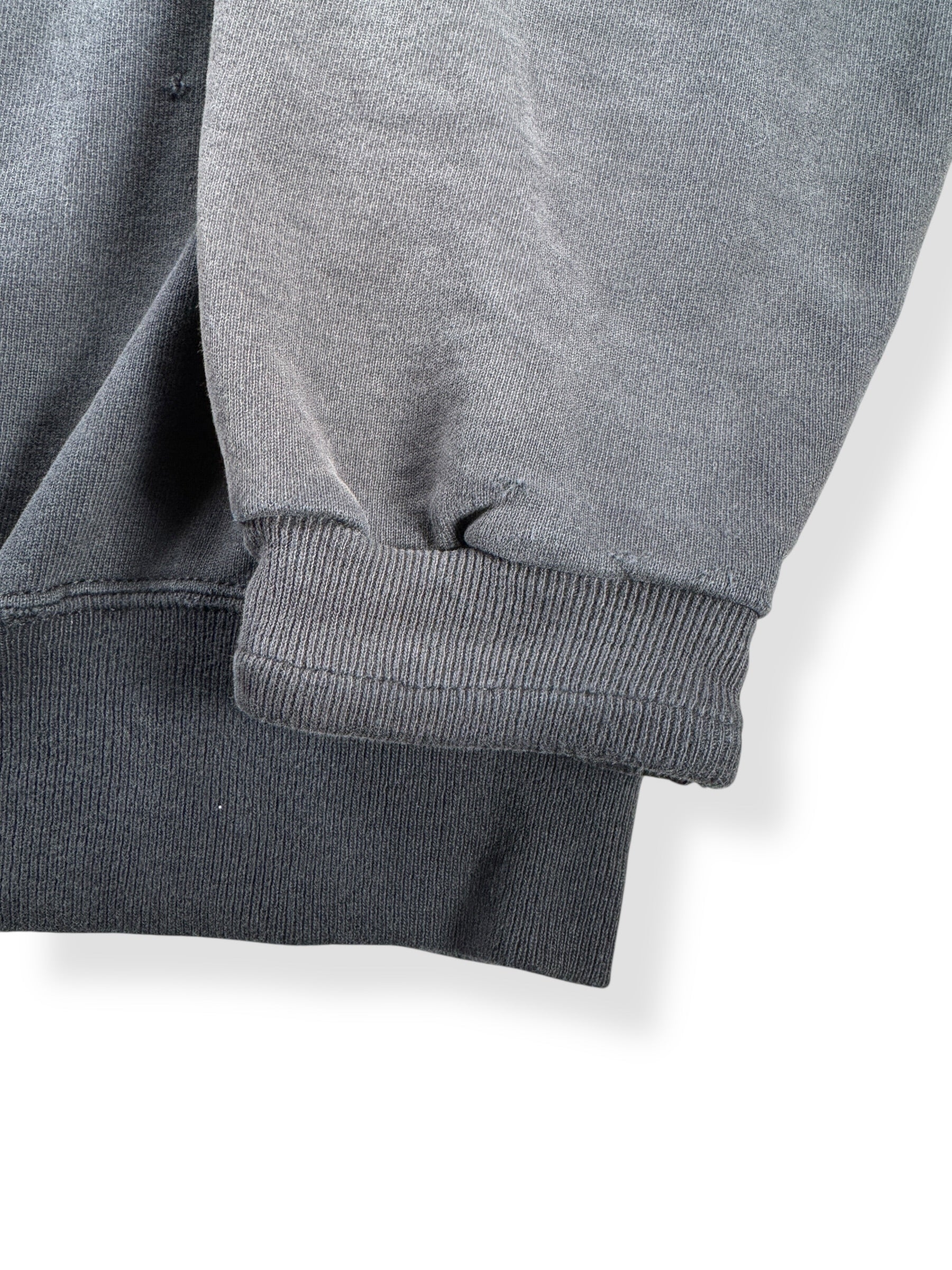 Hemmed Cuff on Vintage Faded Black Champion Reverse Weave Crewneck SZ XL - AS IS