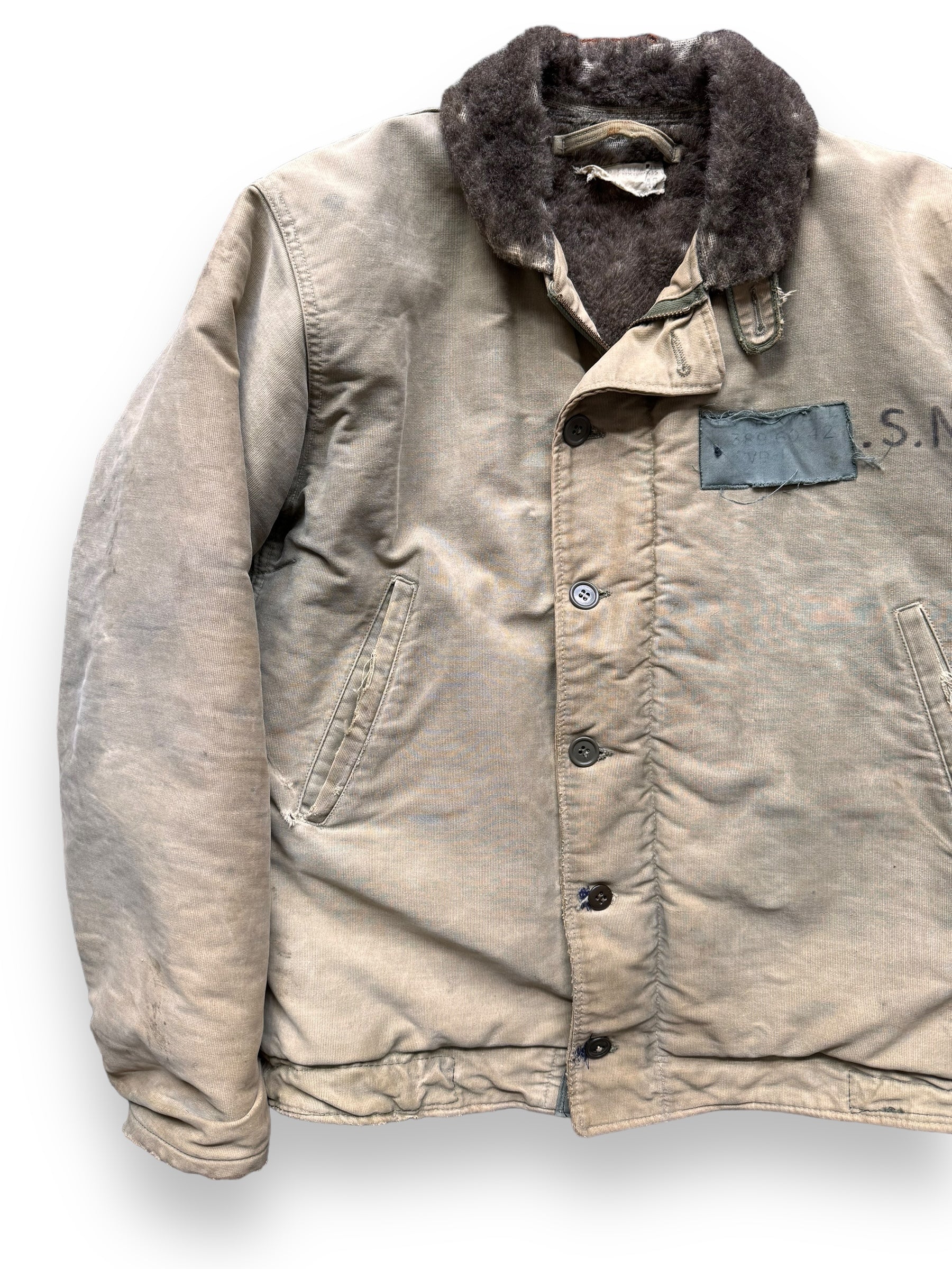 高感度ショップで2023年売れたブランド Era 1945 Vintage WWII 40 SZ Stencil w/ Jacket Deck N-1 USN ジャケット・アウター