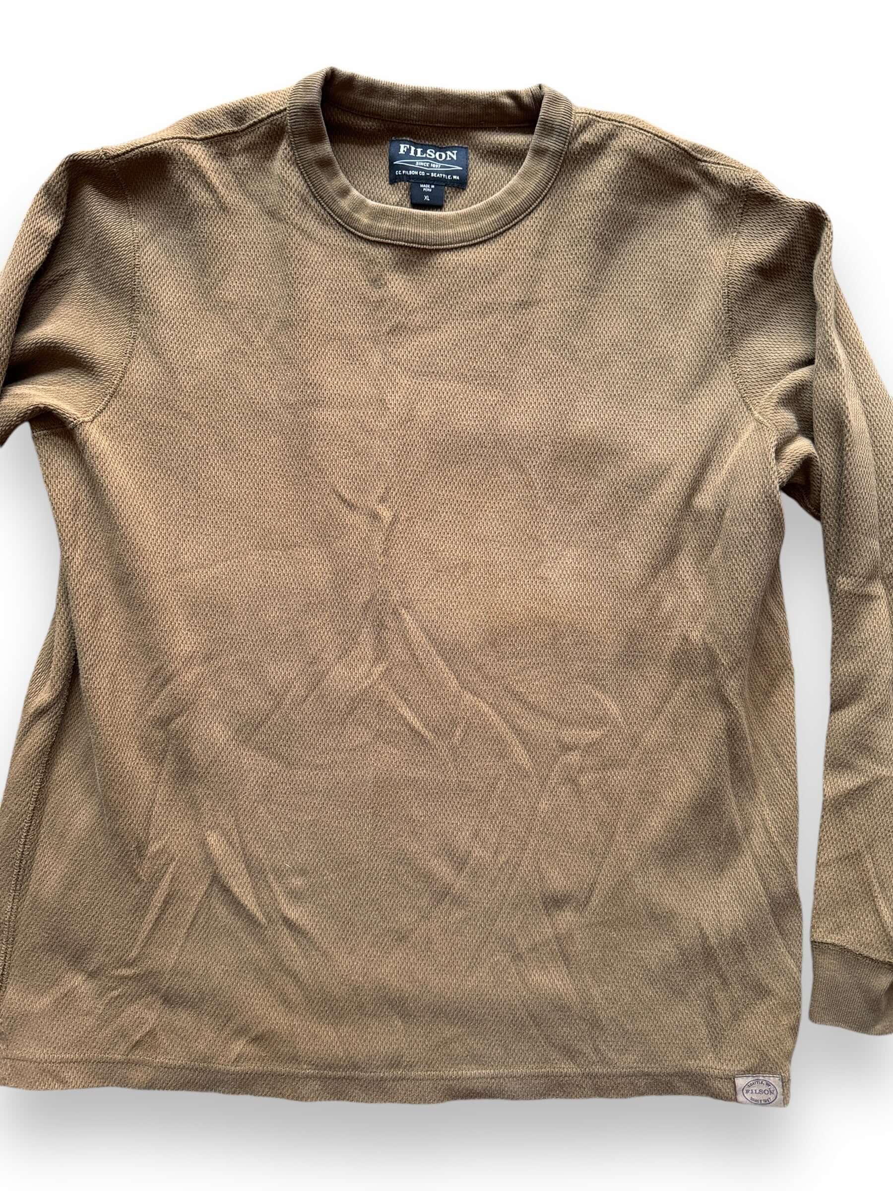 Front Detail on Filson Waffle Thermal SZ XL