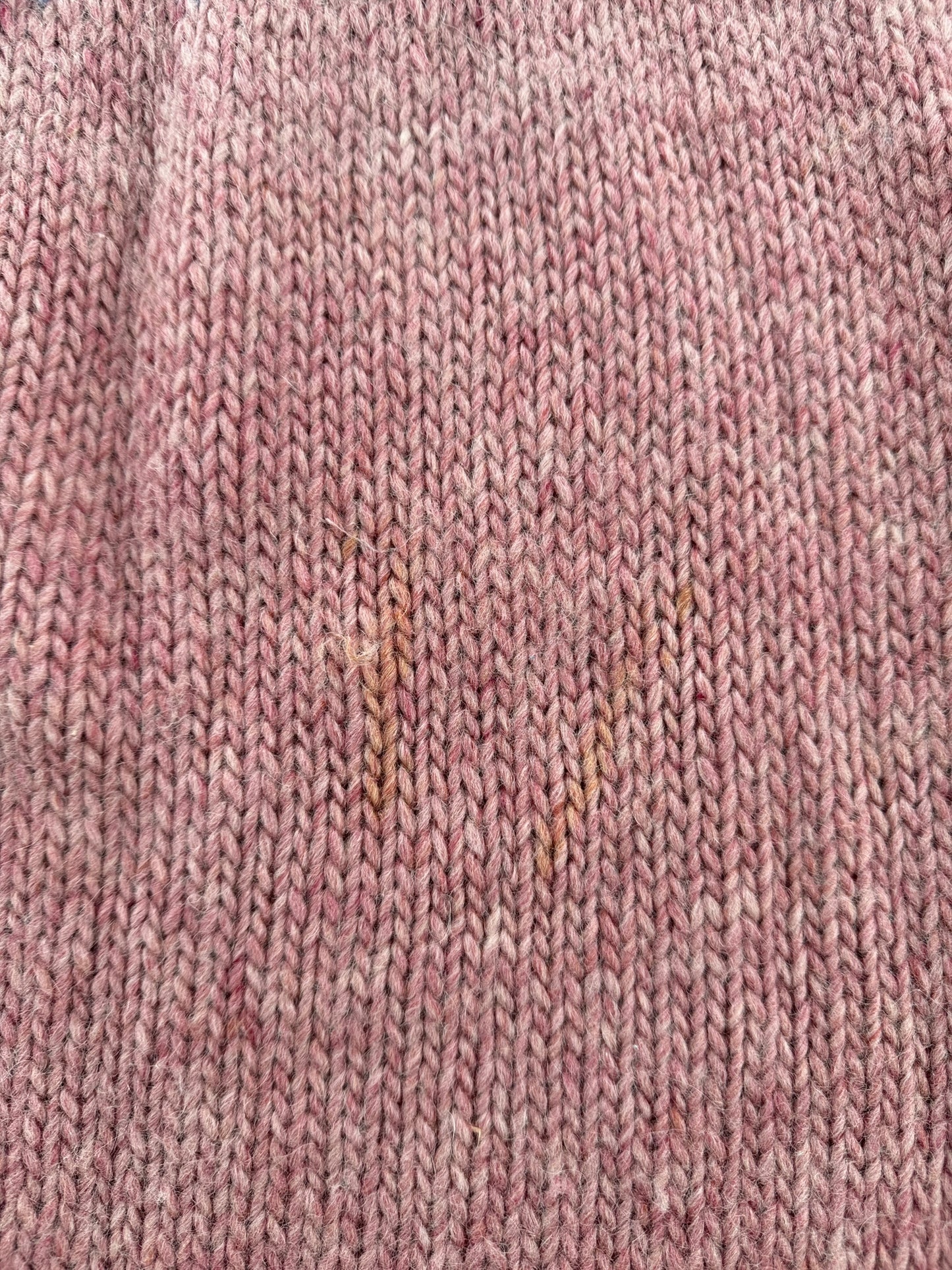 Stain on Vintage Pink Nordic Sweater SZ L