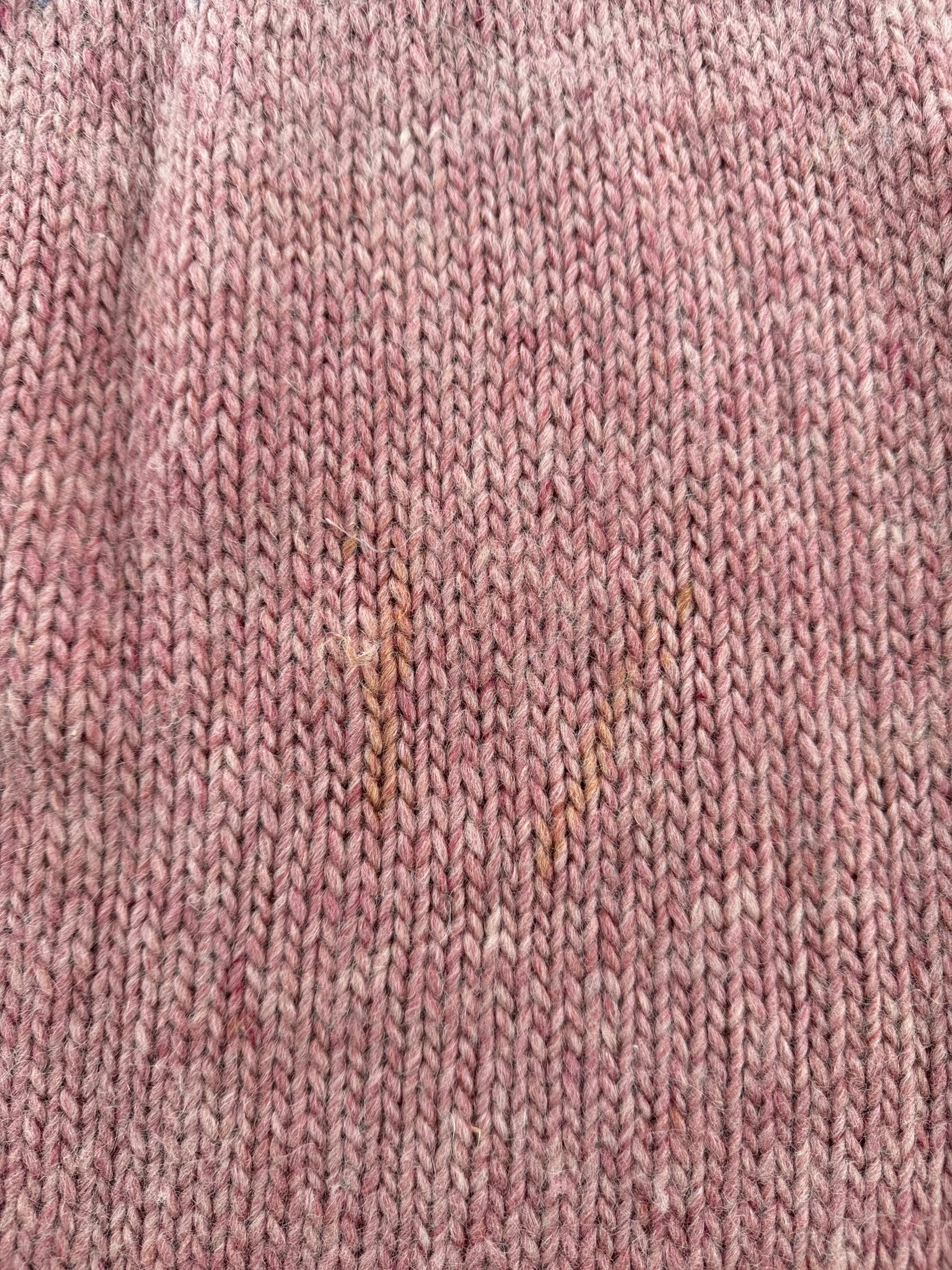 Stain on Vintage Pink Nordic Sweater SZ L