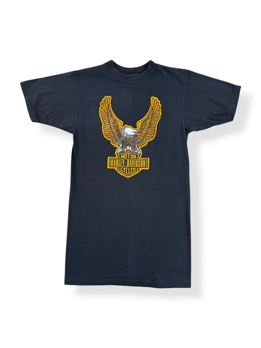 Front of Vintage Bellevue Harley Spread Eagle Tee SZ S (Fits XS)