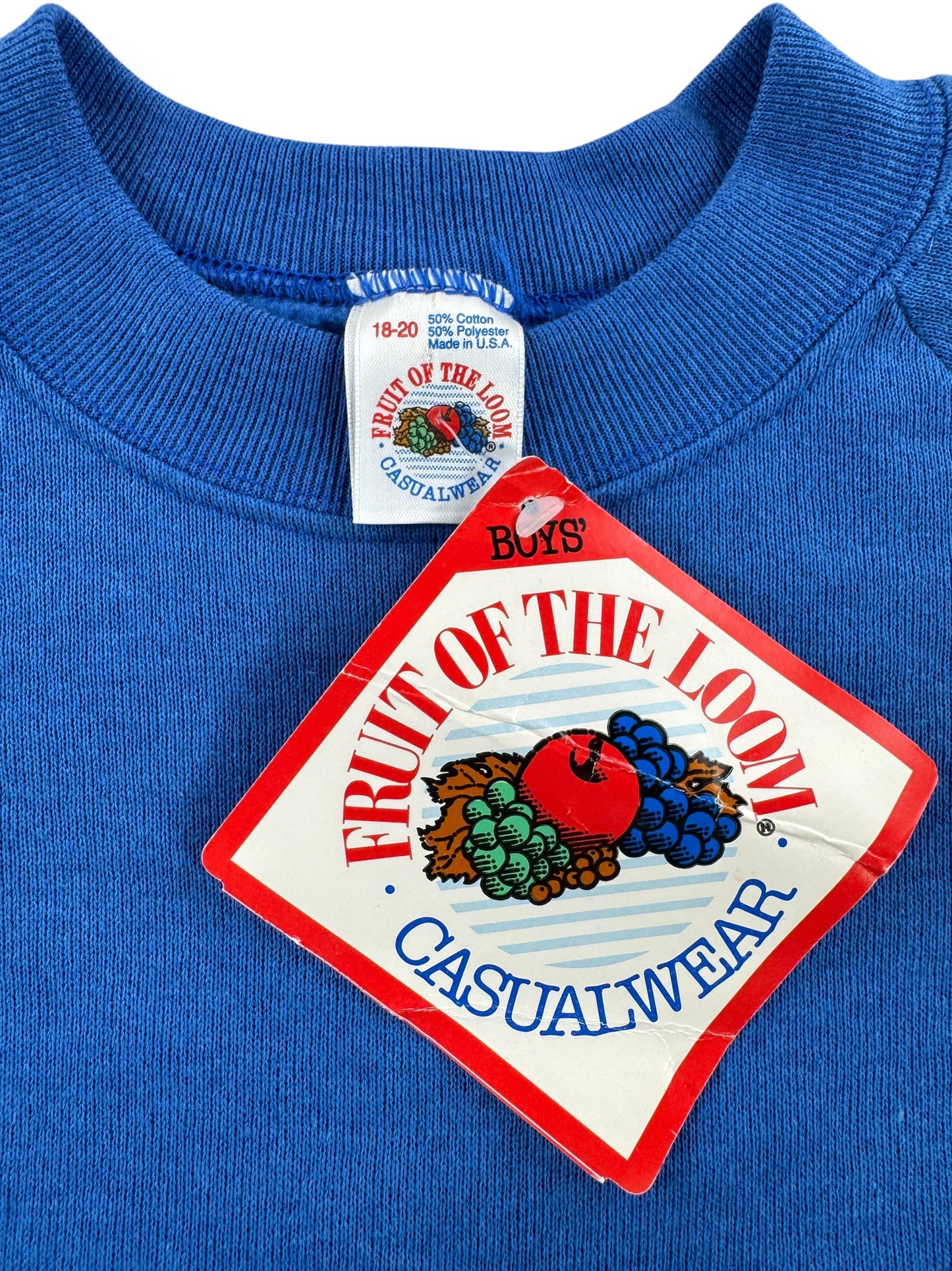 Tag on Vintage FOTL Boys Blue Crewneck SZ 18-20