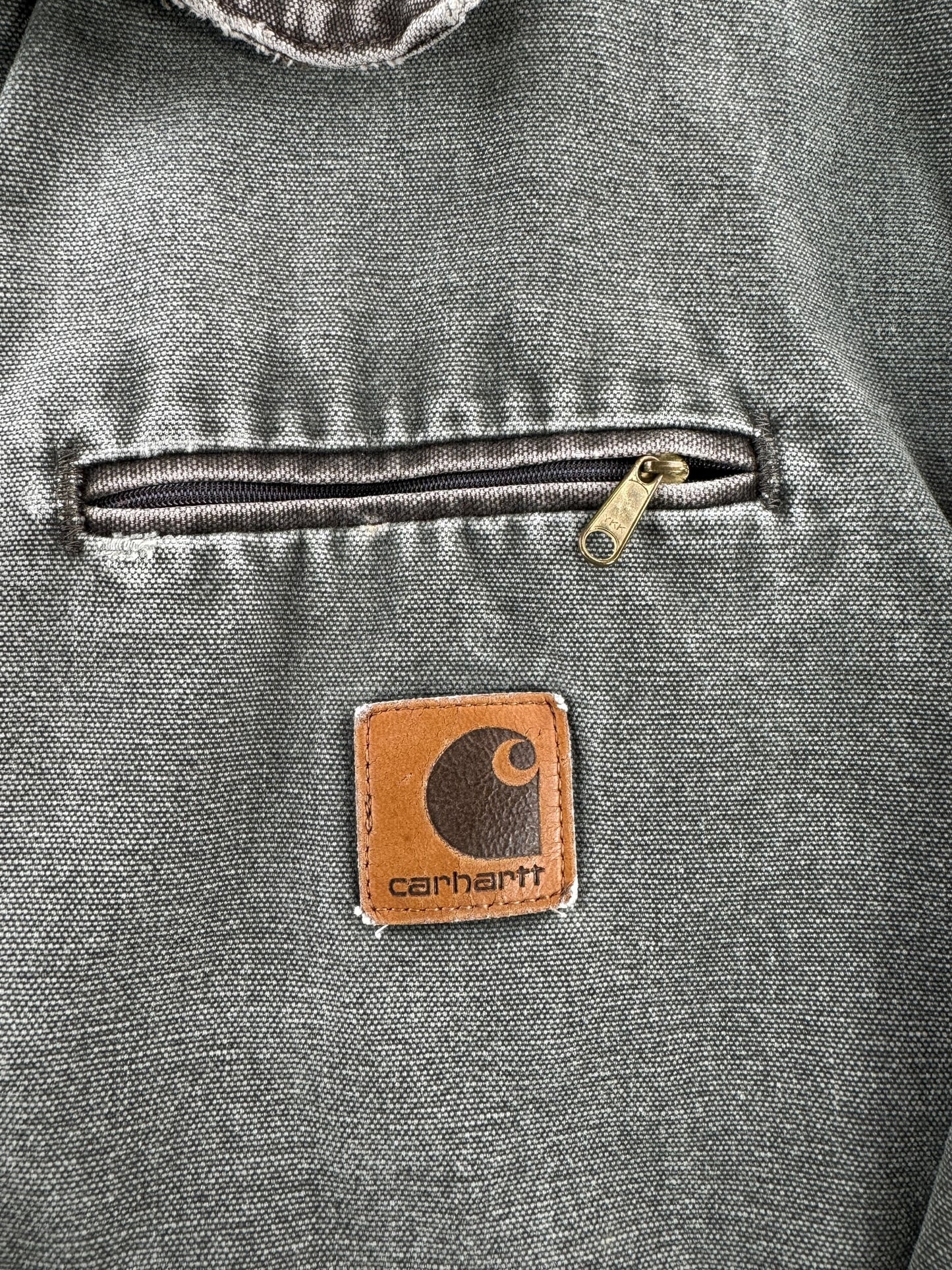 Carhartt Label on Vintage Carhartt Detroit Jacket J97 MOS SZ M