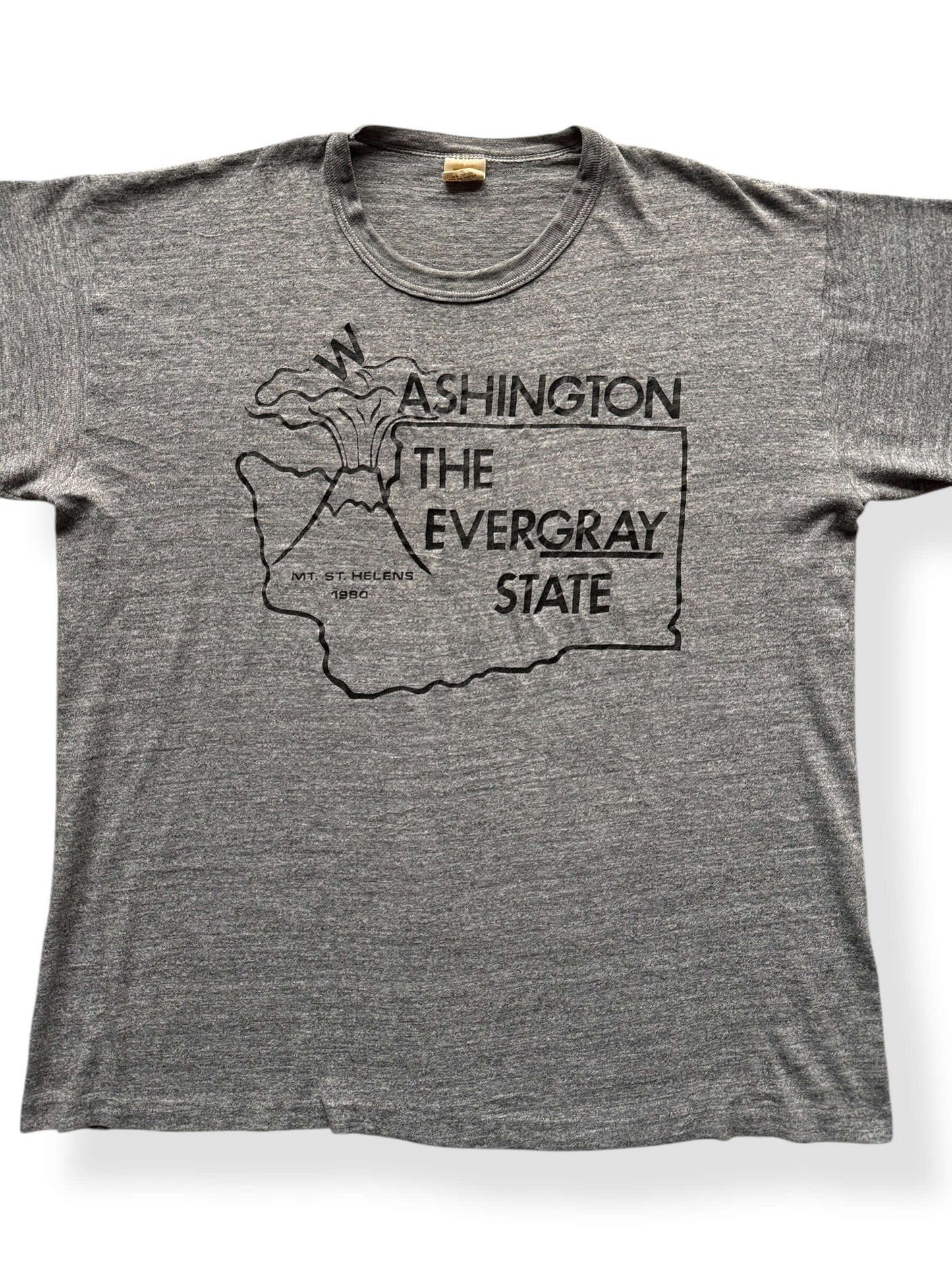 Front Close Up of Vintage Washington The Evergray State Tee SZ XL