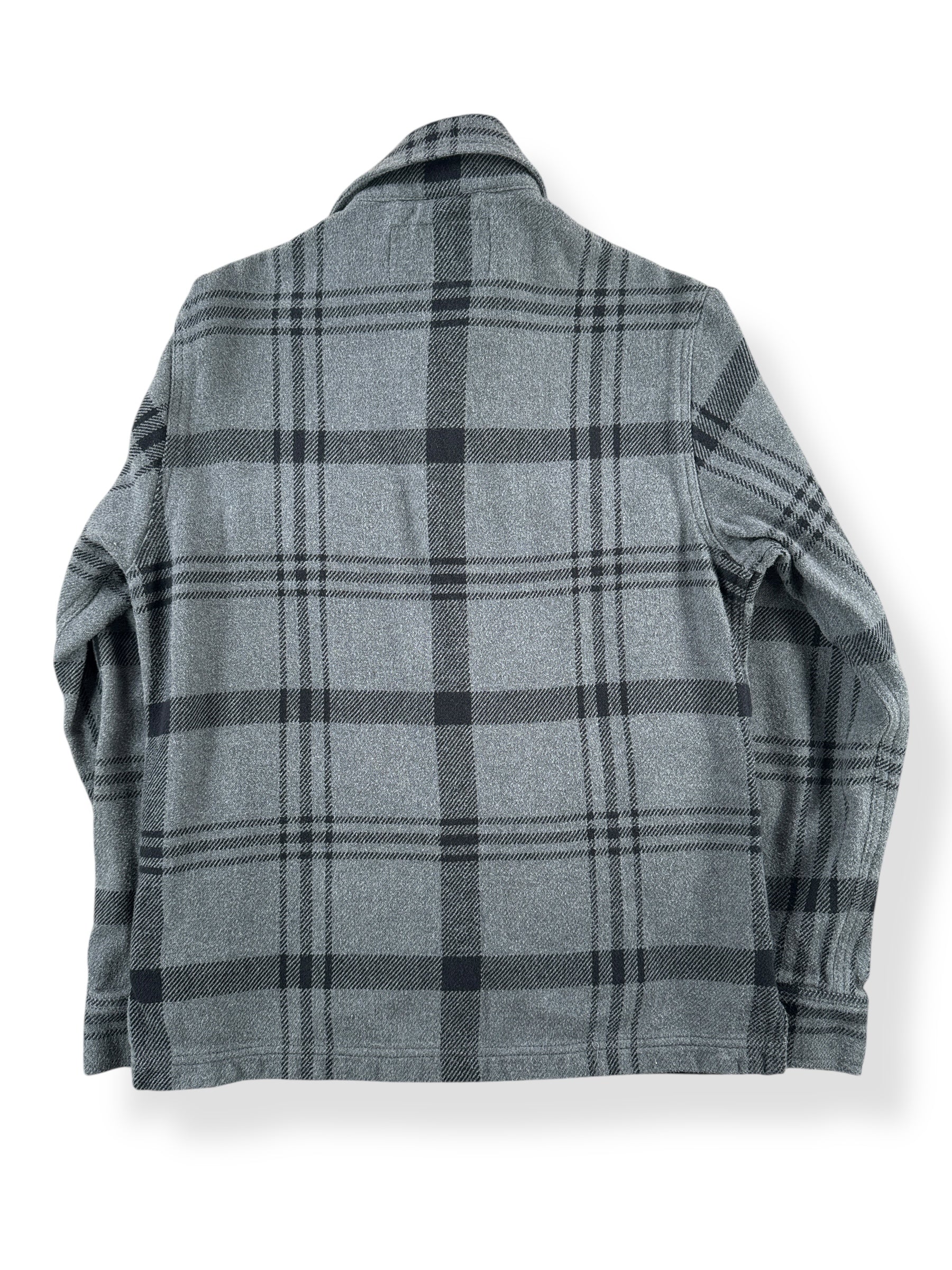 Back of Filson Deer Island Jac Shirt Production Sample SZ XS