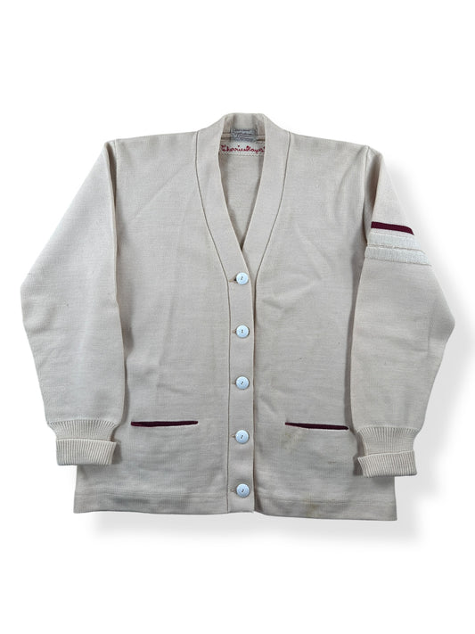 Front of Vintage Cherrie Hayes Dehen Wool Varsity Sweater SZ M