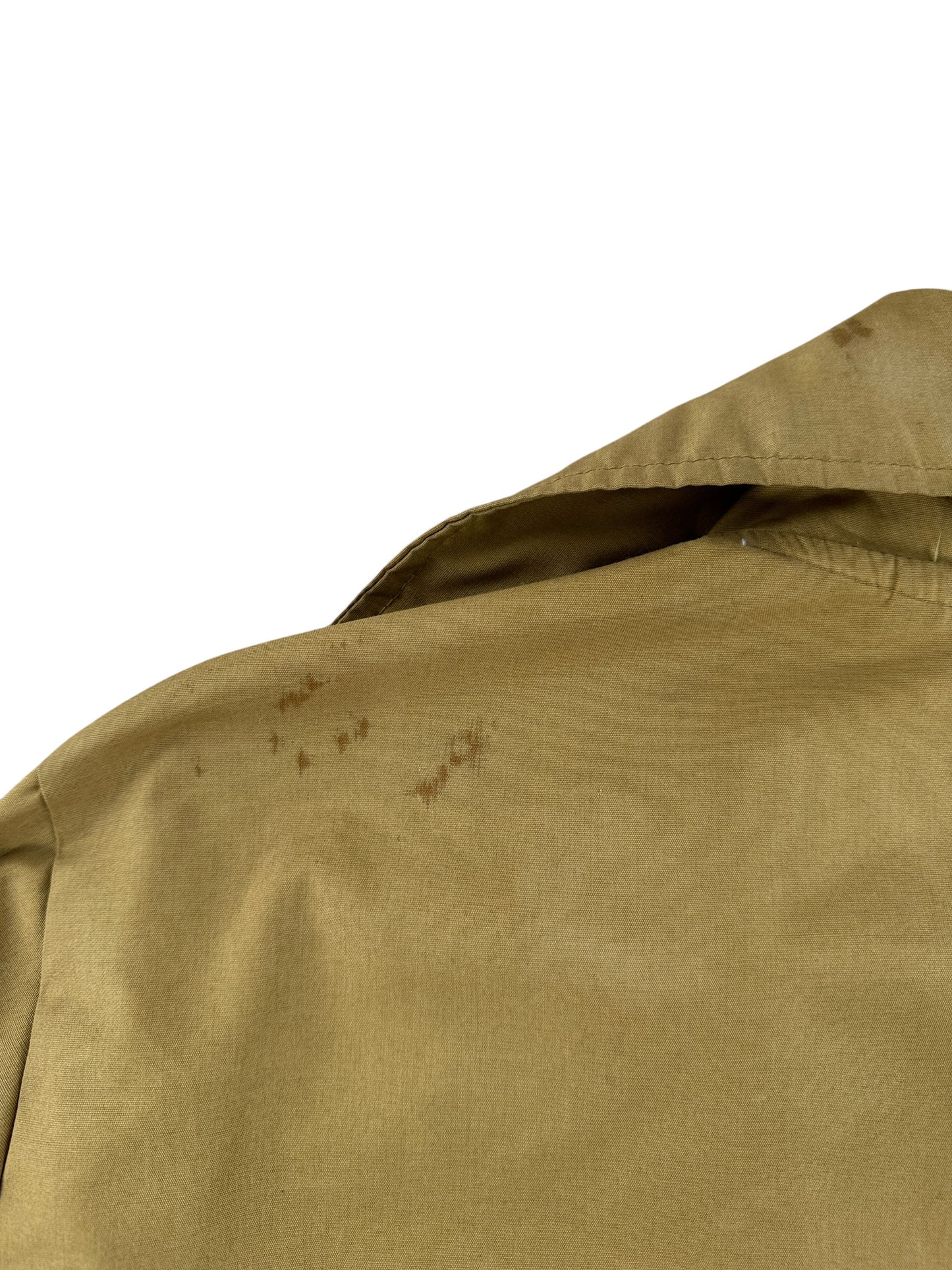 Back Staining on Vintage Columbia Sportswear Fishing Jacket SZ XL