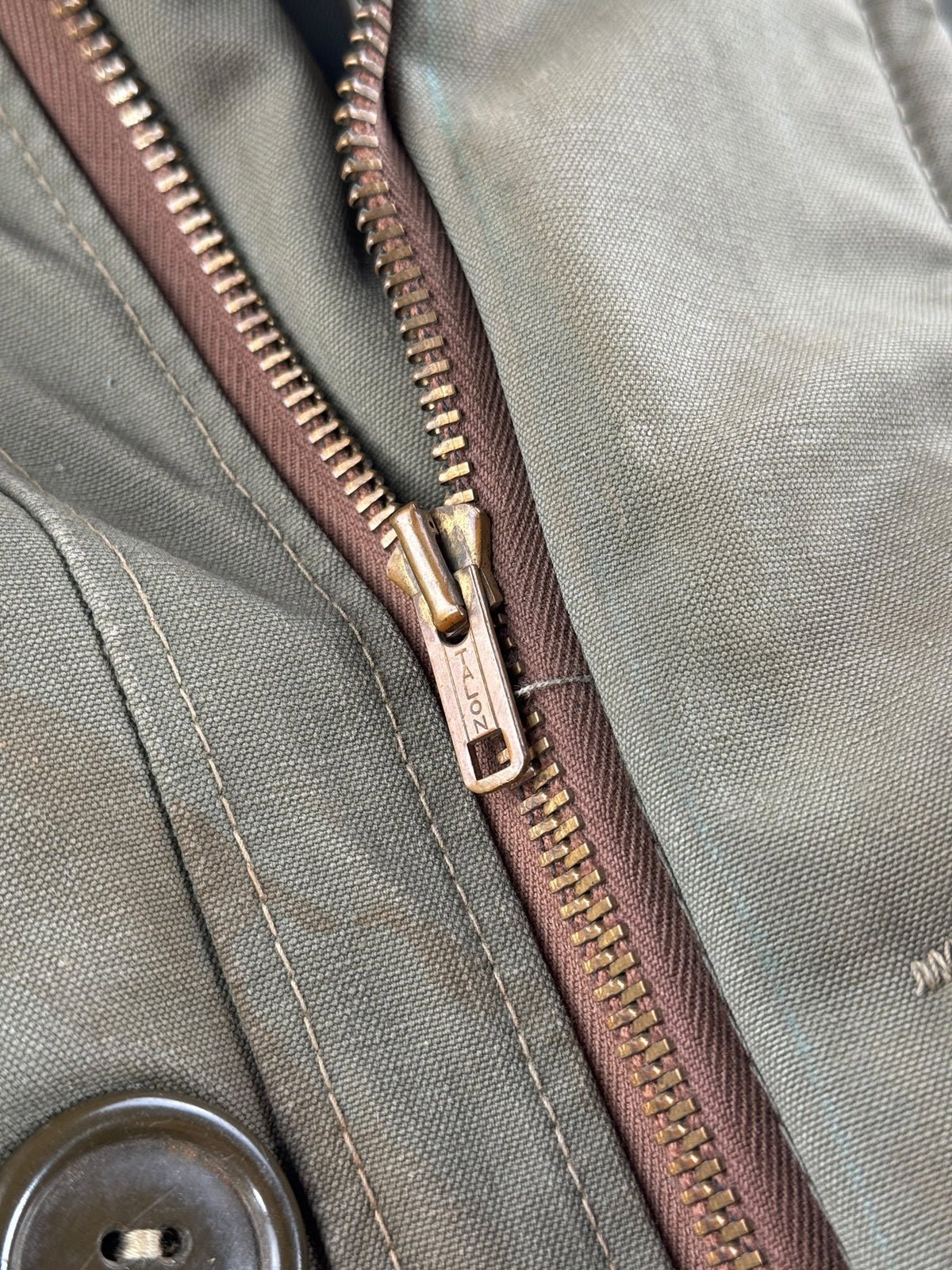 Zipper on Vintage B-9 Civilian Parka SZ XL
