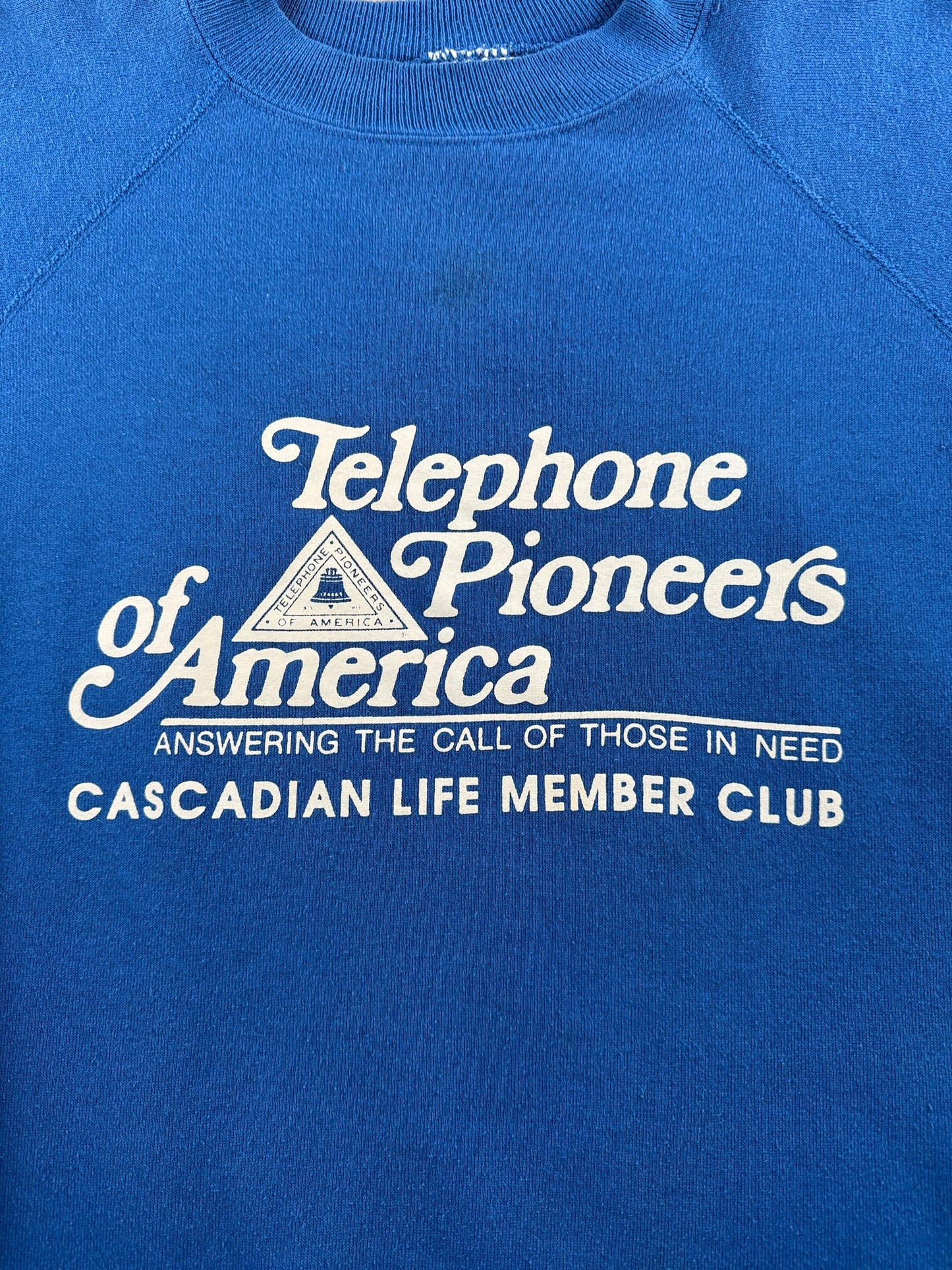 Graphic of Vintage Telephone Pioneers Crewneck SZ XXL (Fits XL)