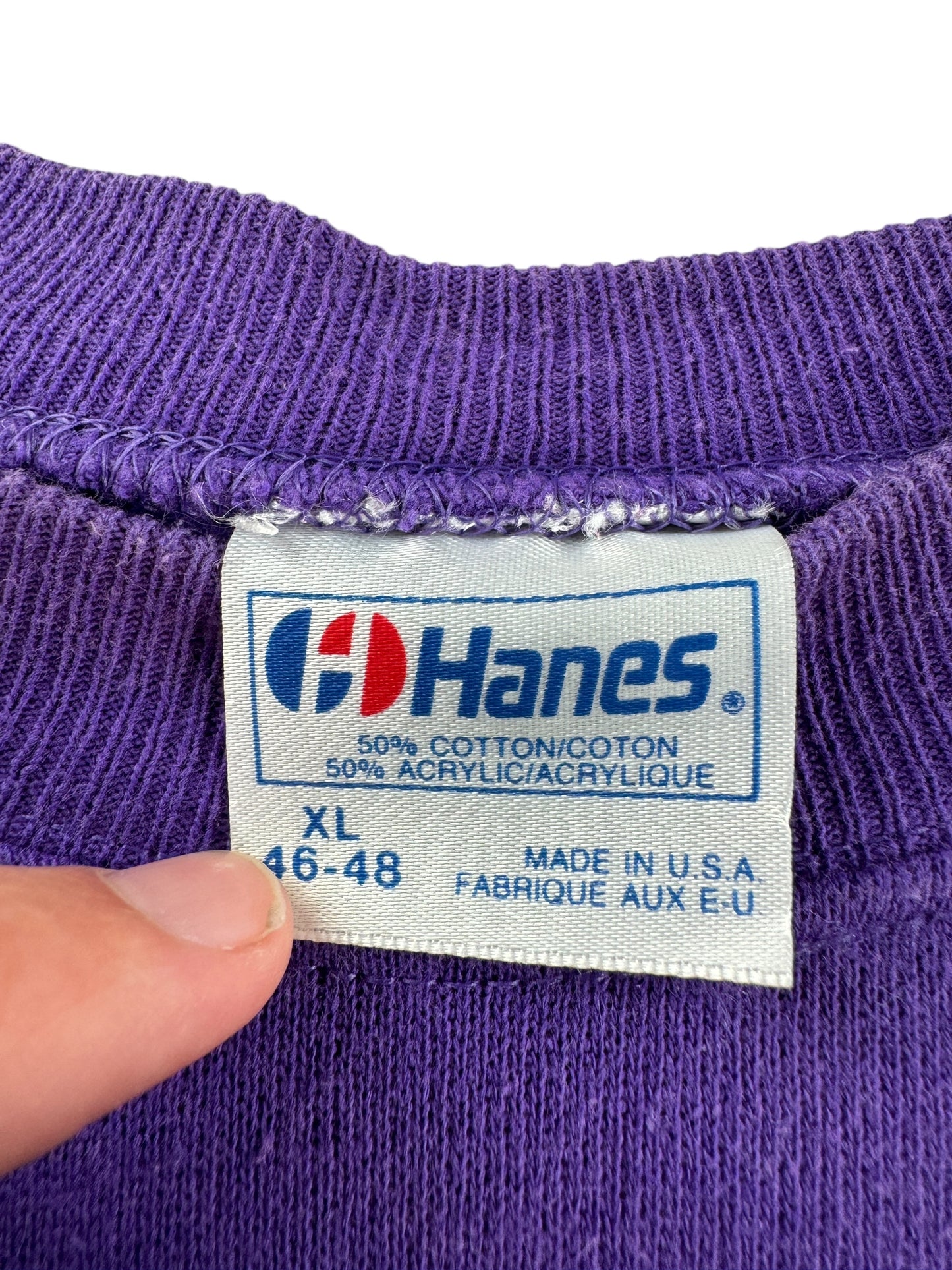 Tag on Vintage 1989 Folklife Purple Crewneck SZ M