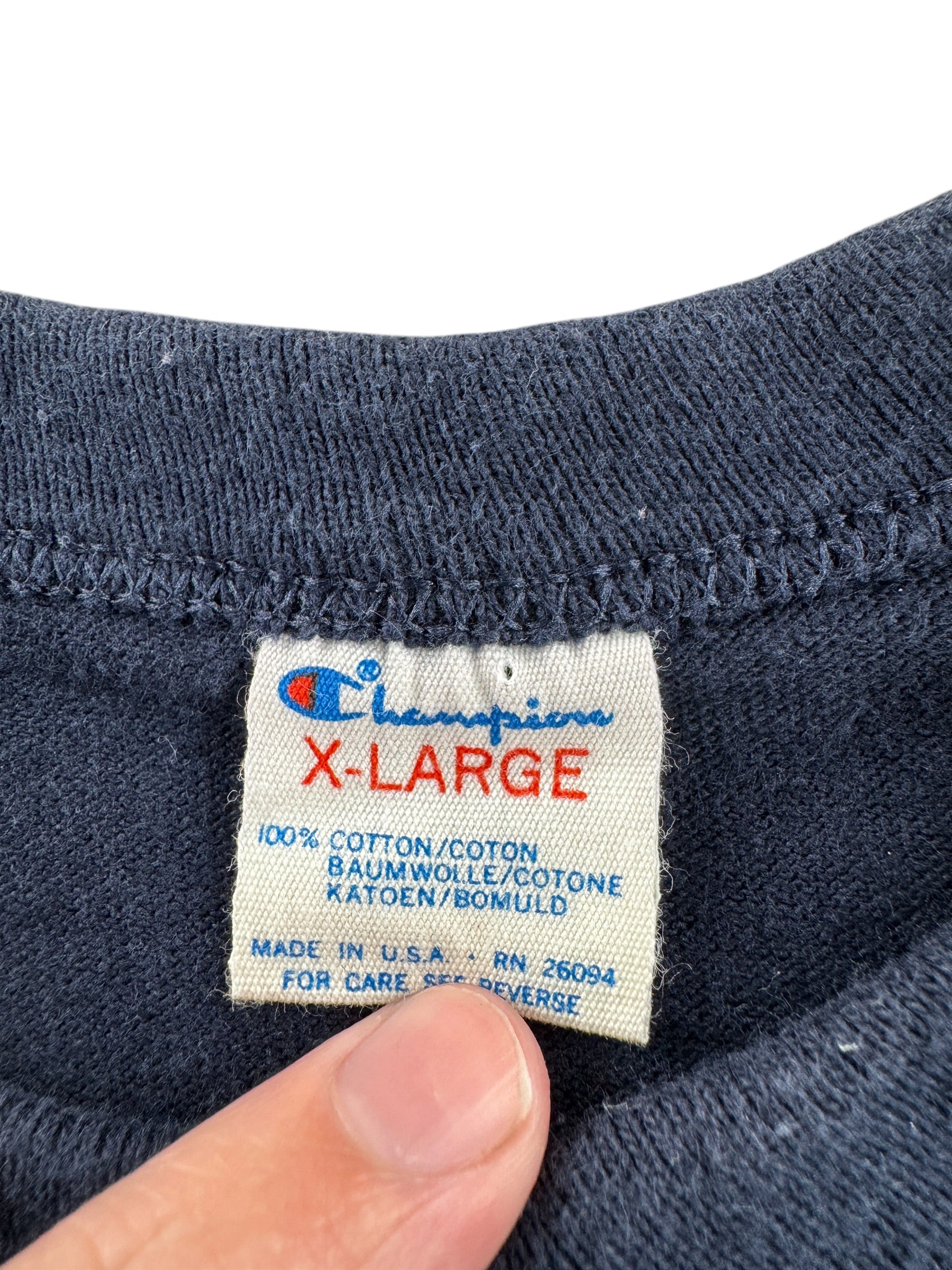 Tag on Vintage Roosevelt Rough Riders Champion Tee SZ XL (Fits L)